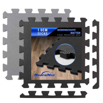 BodenMax Bodenturnmatte BodenMax® bodenschutzmatte sportmatte puzzle, 30x30x1cm