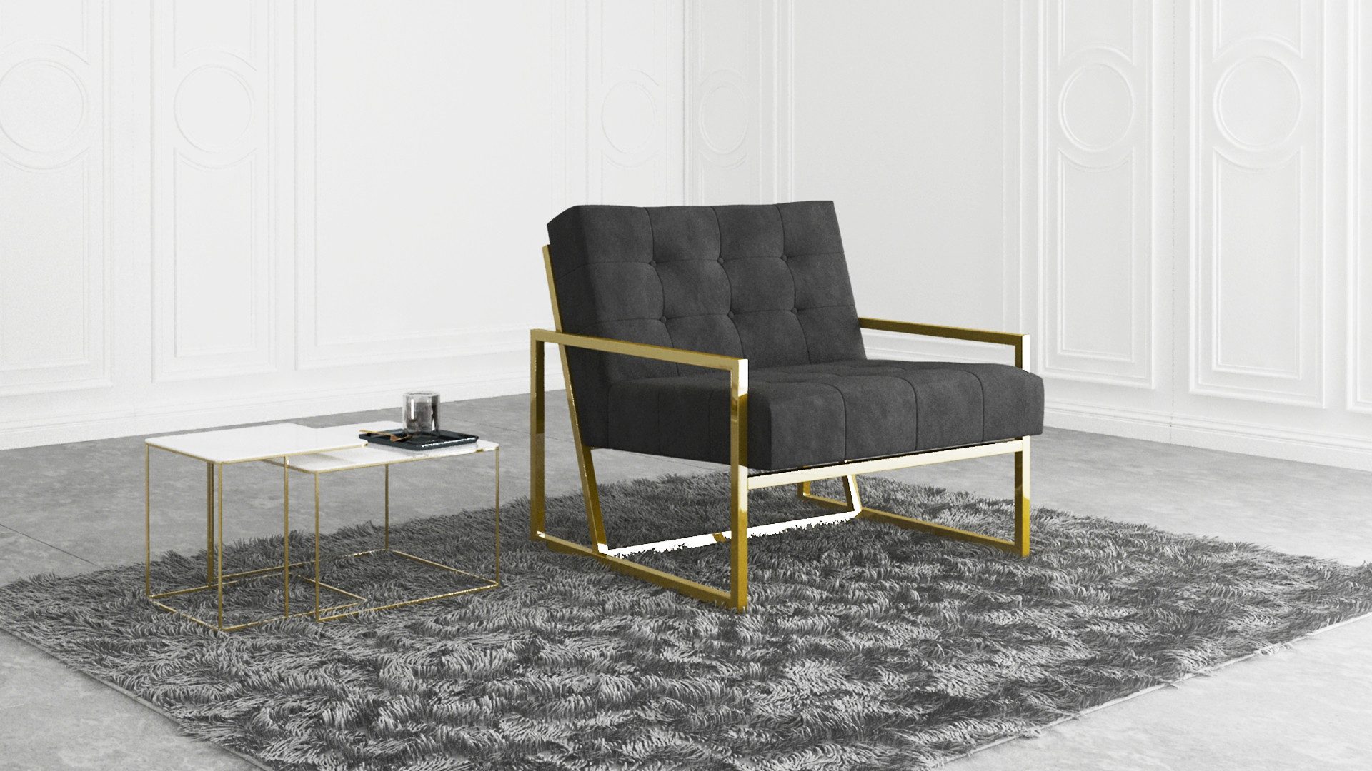 S-Style Möbel Loungesessel Tampa mit Metall günstig online kaufen
