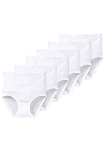 Schiesser Taillenslip 6er Pack Original Classics Feinripp (Spar-Set, 6-St) Taillen Slip - Baumwolle - Traditionelle Passform, Formstabil