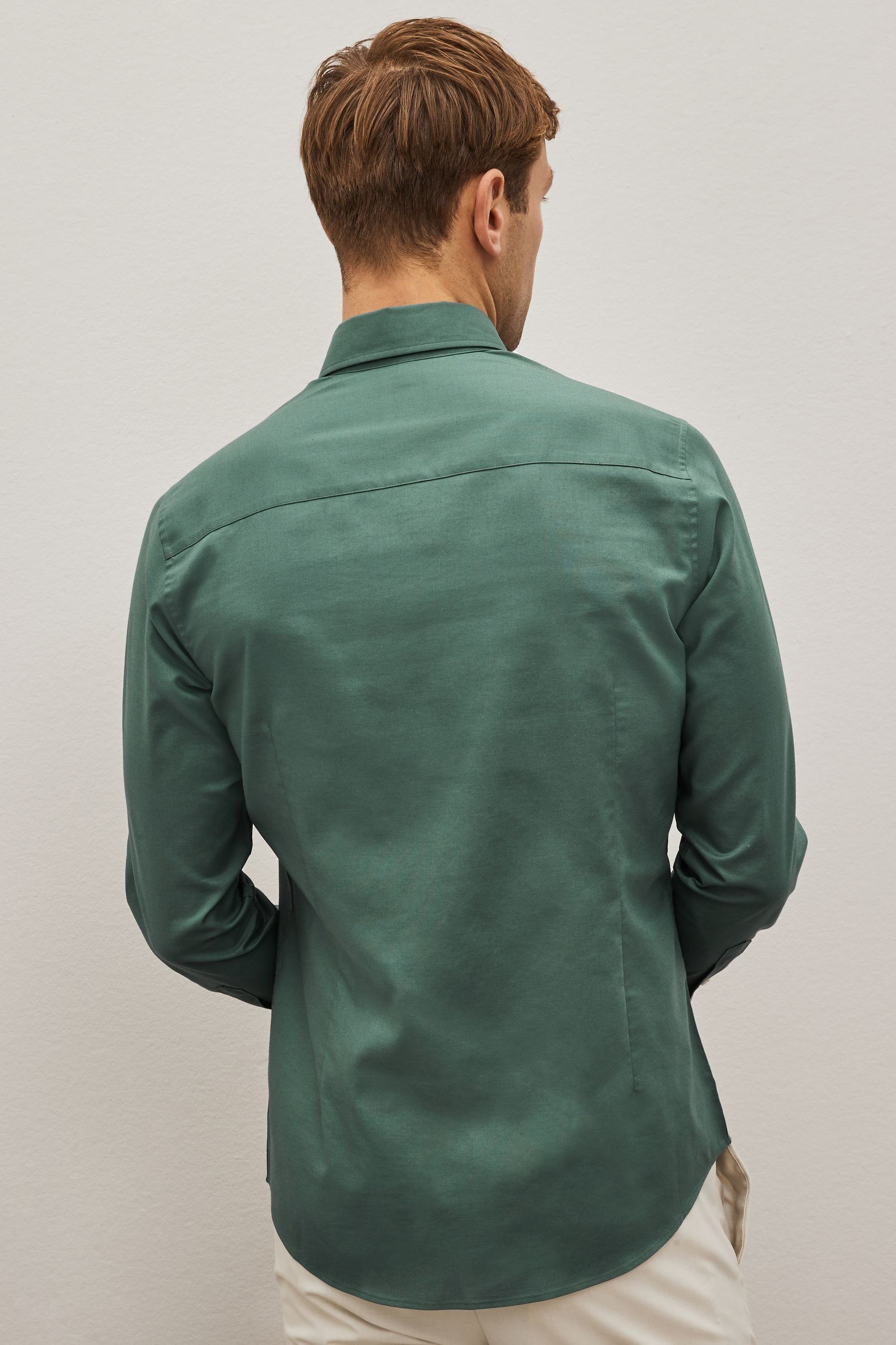 Next Businesshemd Bügelleichtes Slim Fit Button-down-Oxfordhemd günstig online kaufen