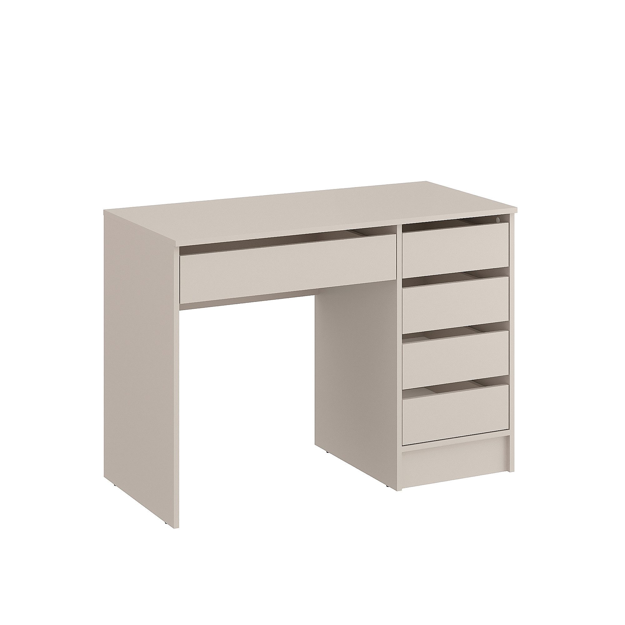 KOMTO Schreibtisch KOMTO Schreibtisch mit 5 Schubladen – Arbeitstisch PLIO 110x53x78,5 cm
