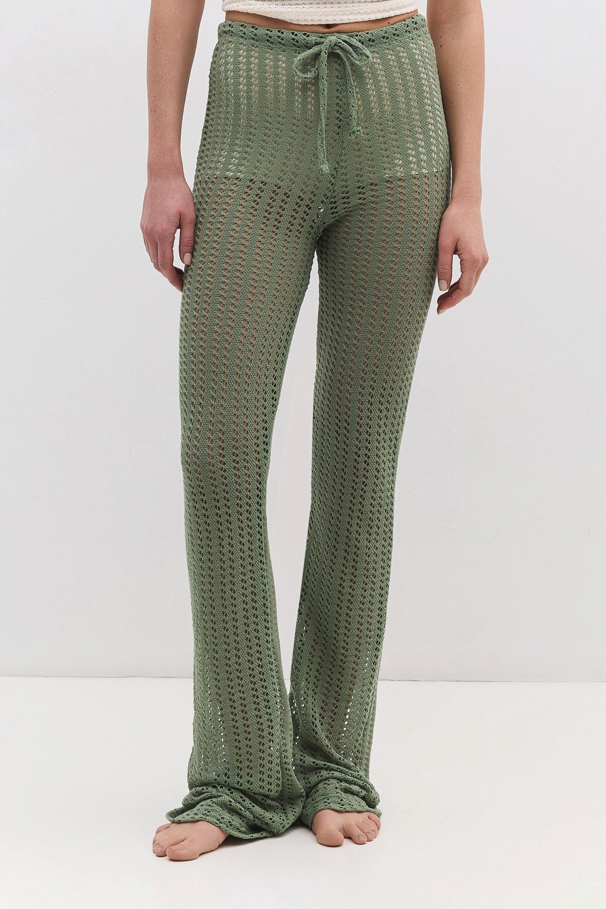 No Matter What Bequeme Jeans Netzhose mit gerafftem Bund