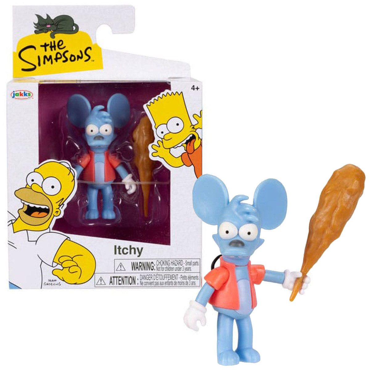 Jakks Pacific Actionfigur Die Simpsons Mini Figur, ca. 7 cm groß in Fensterbox