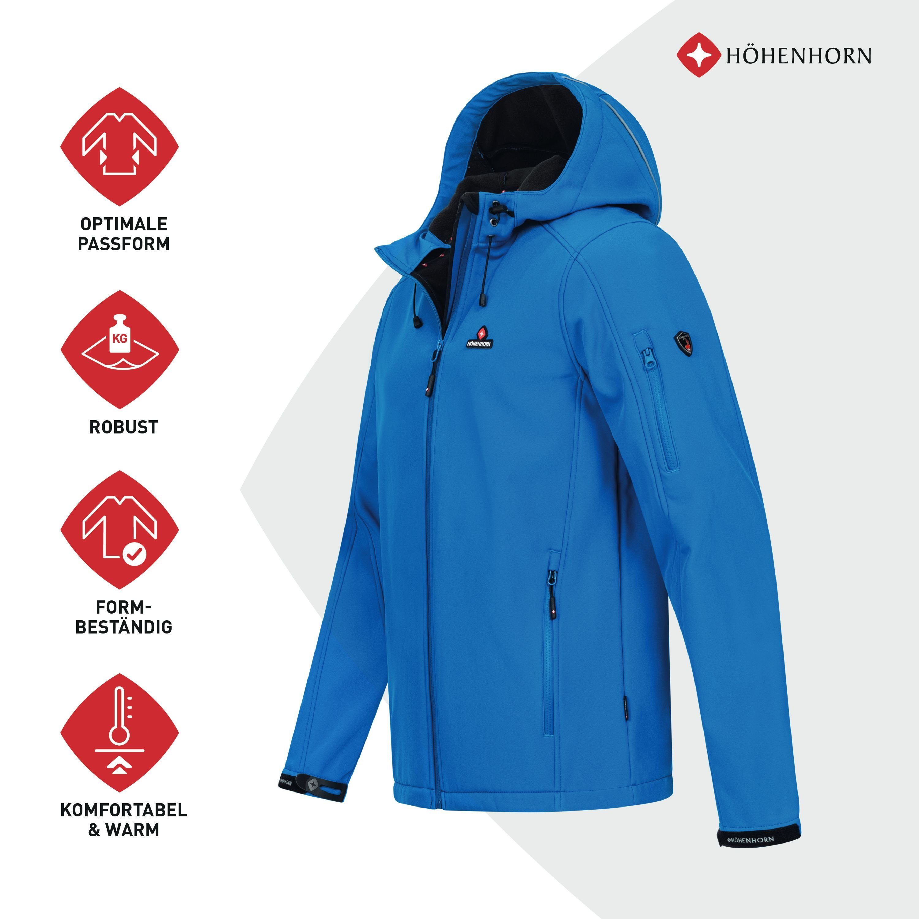 Höhenhorn Softshelljacke Altus Herren Softshell Jacke für Männer Outdoor Fu günstig online kaufen