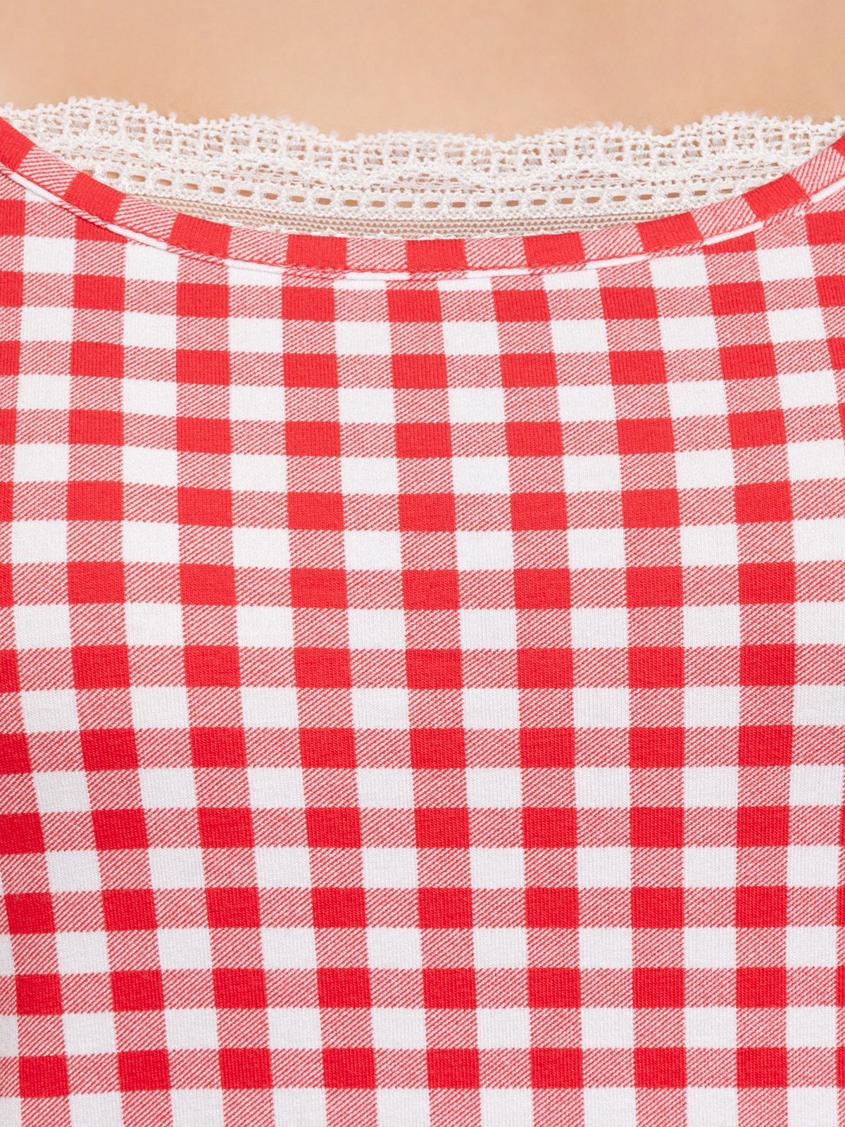 Red Deluxe Shorty Plaid Pussy