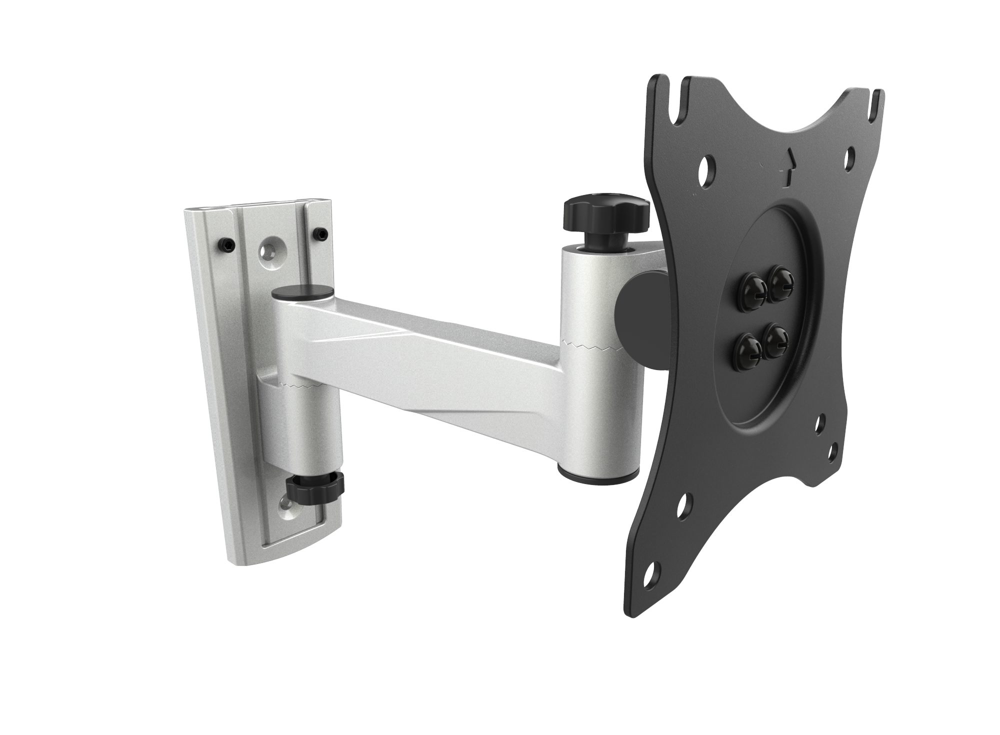 RICOO TV-Wandhalterung TV Monitor Wandhalterung, Bildschirmhalterung S3311, (bis 27 Zoll, VESA bis 100x100, 1-tlg., 15 kg Belastbarkeit, von 33-68 cm (13"-27) Bildschirm-Diagonale, 180° schwenkbar, neigbar +35°/-55°, ausziehbar Fernseher Halter)