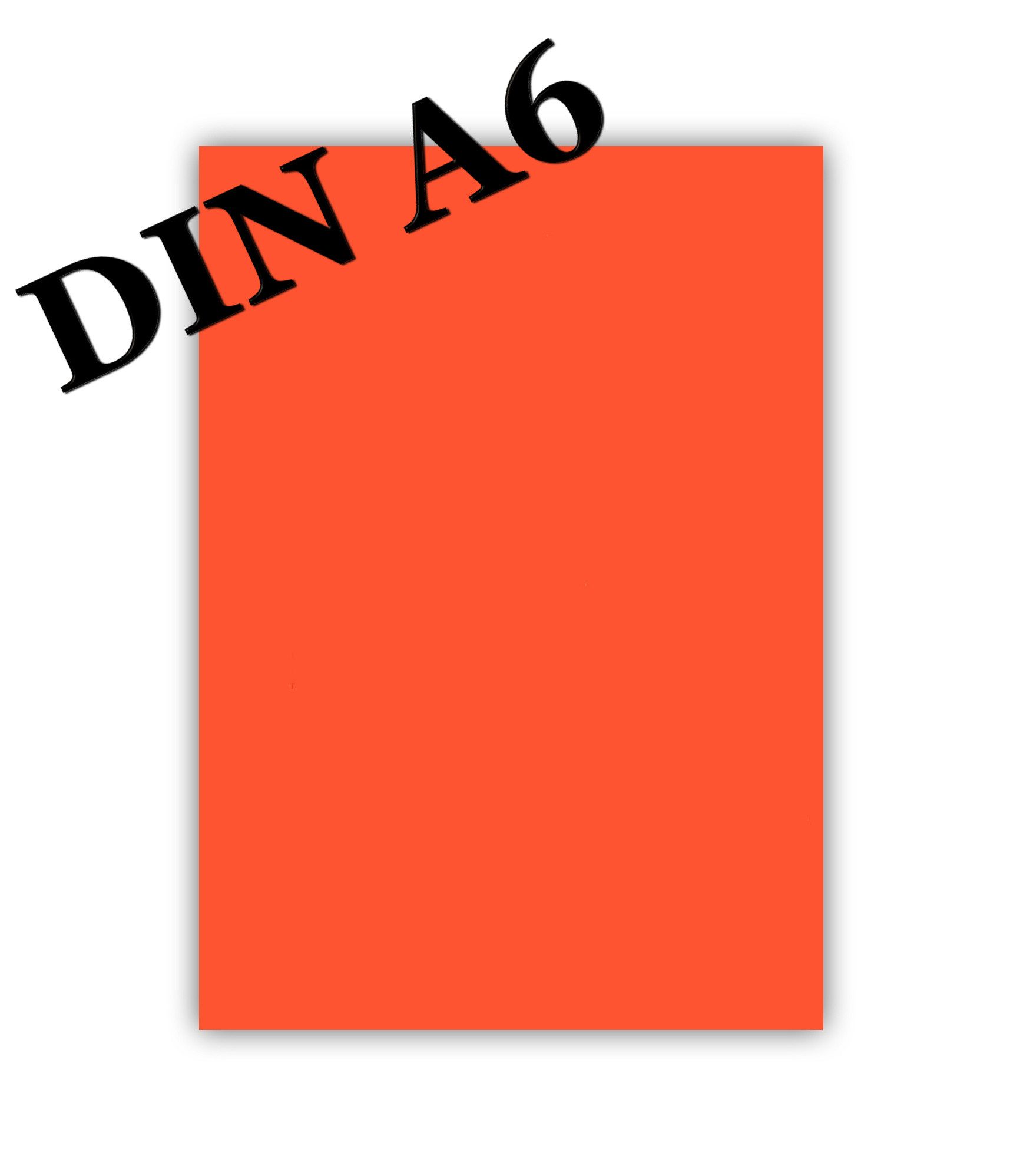 LYSCO Briefpapier farbige Premium Briefbogen Caribic, Farbe Inka (CAR-800), Schreibpapier Orange-rot - Formate DIN A3, A4, A5, A6, DIN lang