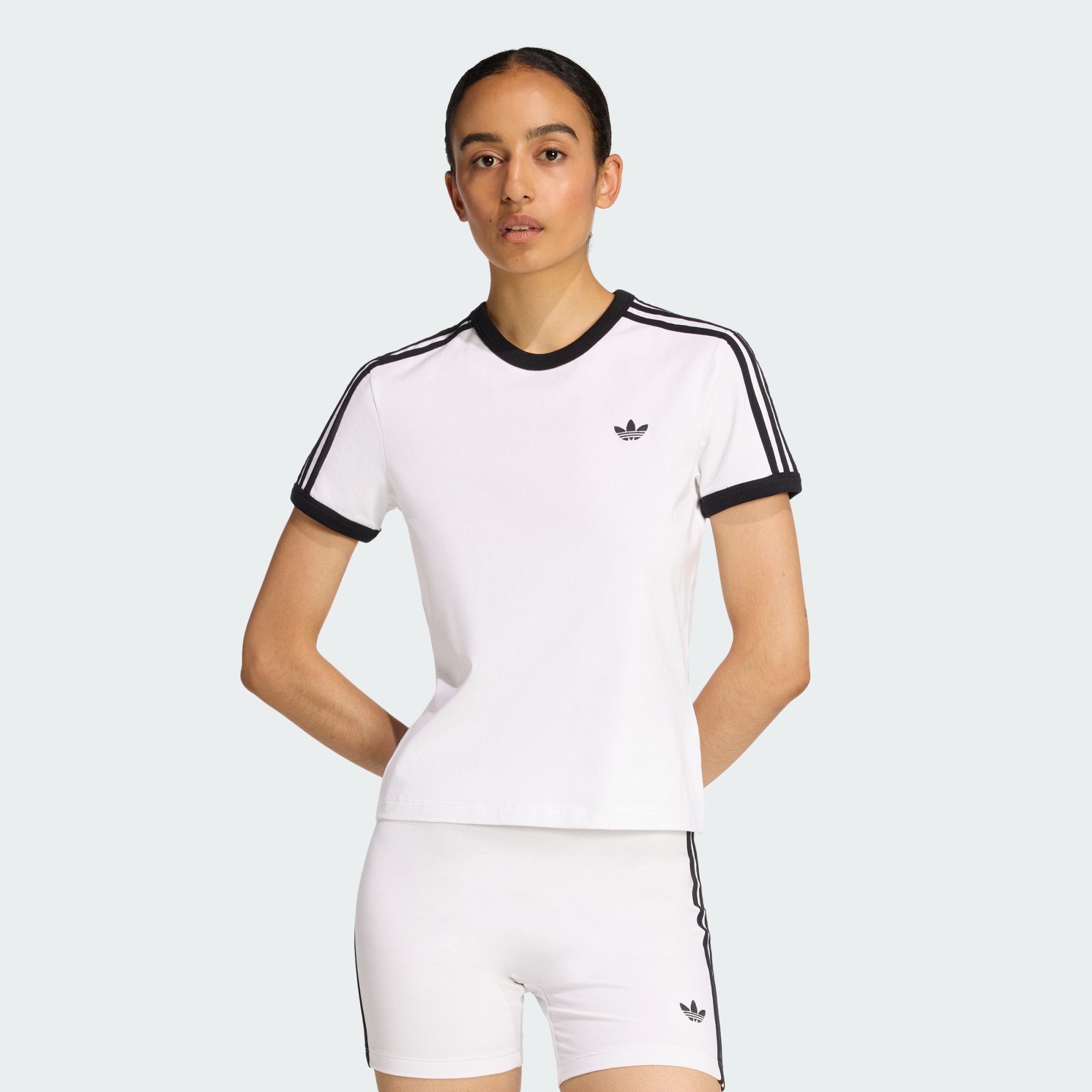 adidas Originals T-Shirt 3-STREIFEN T-SHIRT SCHMAL GESCHNITTEN (1-tlg)