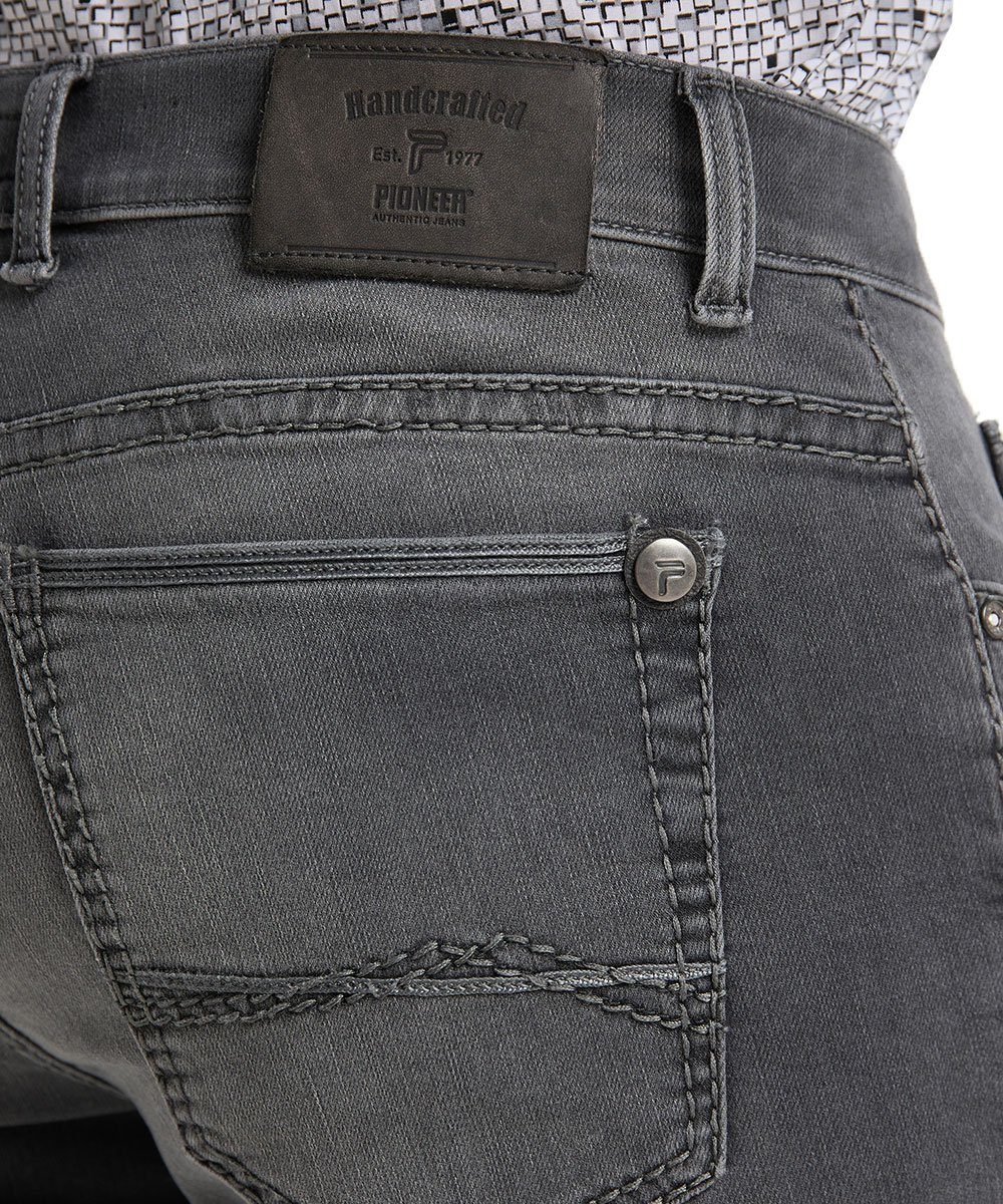 Authentic Pioneer Stone Jeans Handcrafted Grey Used Rando 5-Pocket-Jeans