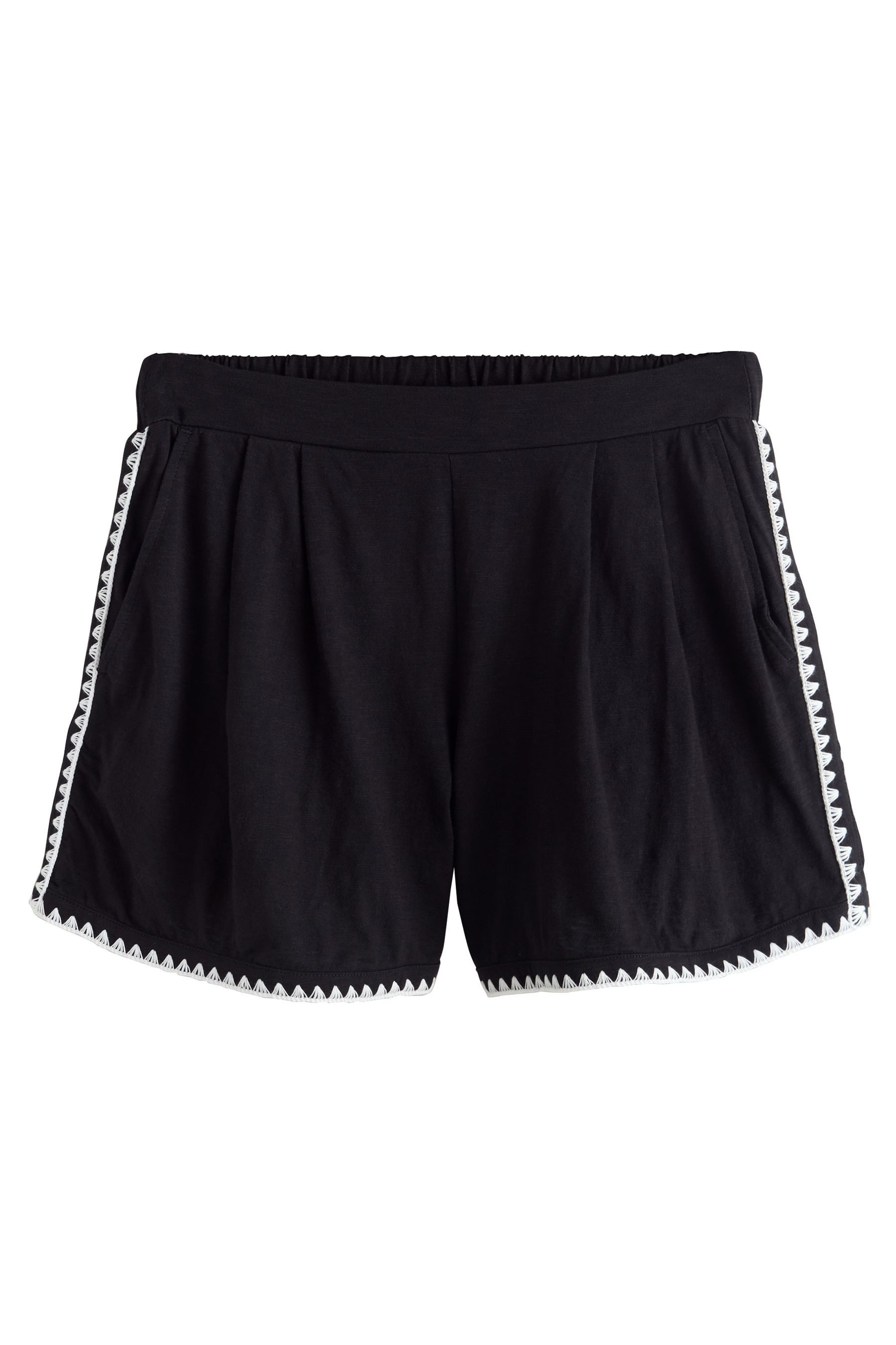 Sweatshorts Jersey-Shorts mit Überwendlingsstich