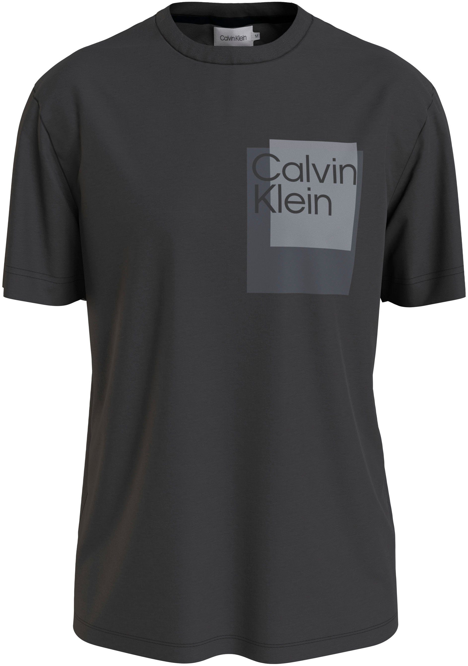 Calvin Klein Big&Tall T-Shirt BT_OVERLAY BOX LOGO T-SHIRT Ck Black