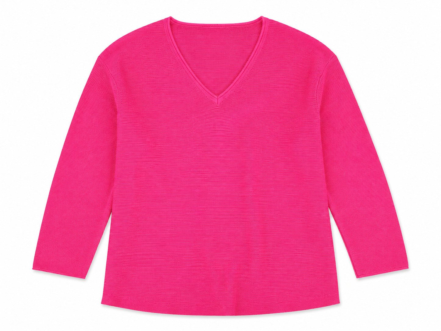 Clarina Strickpullover 227108580 V-Pullover, 3/4 Arm, uni
