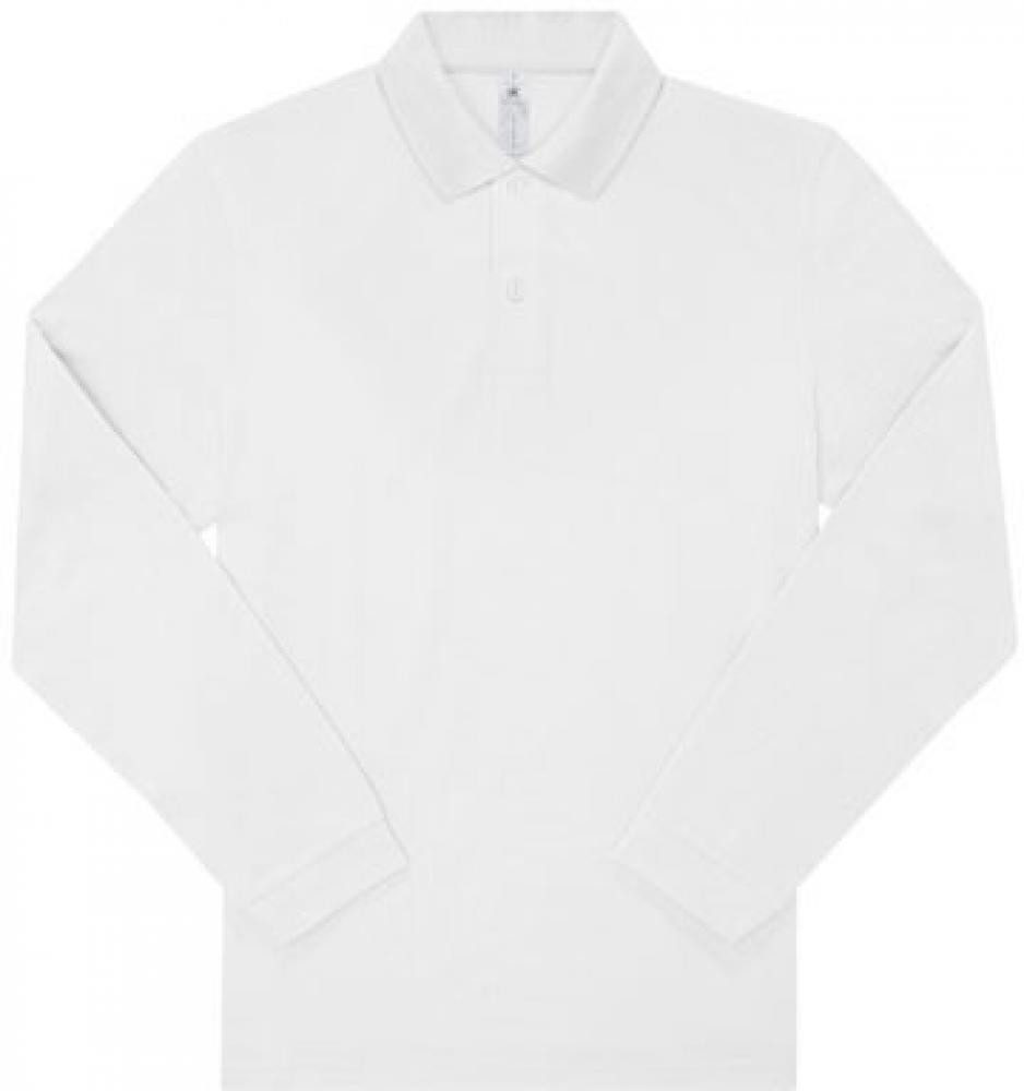 B&C Langarm-Poloshirt My Polo 180 Long Sleeve S bis 5XL