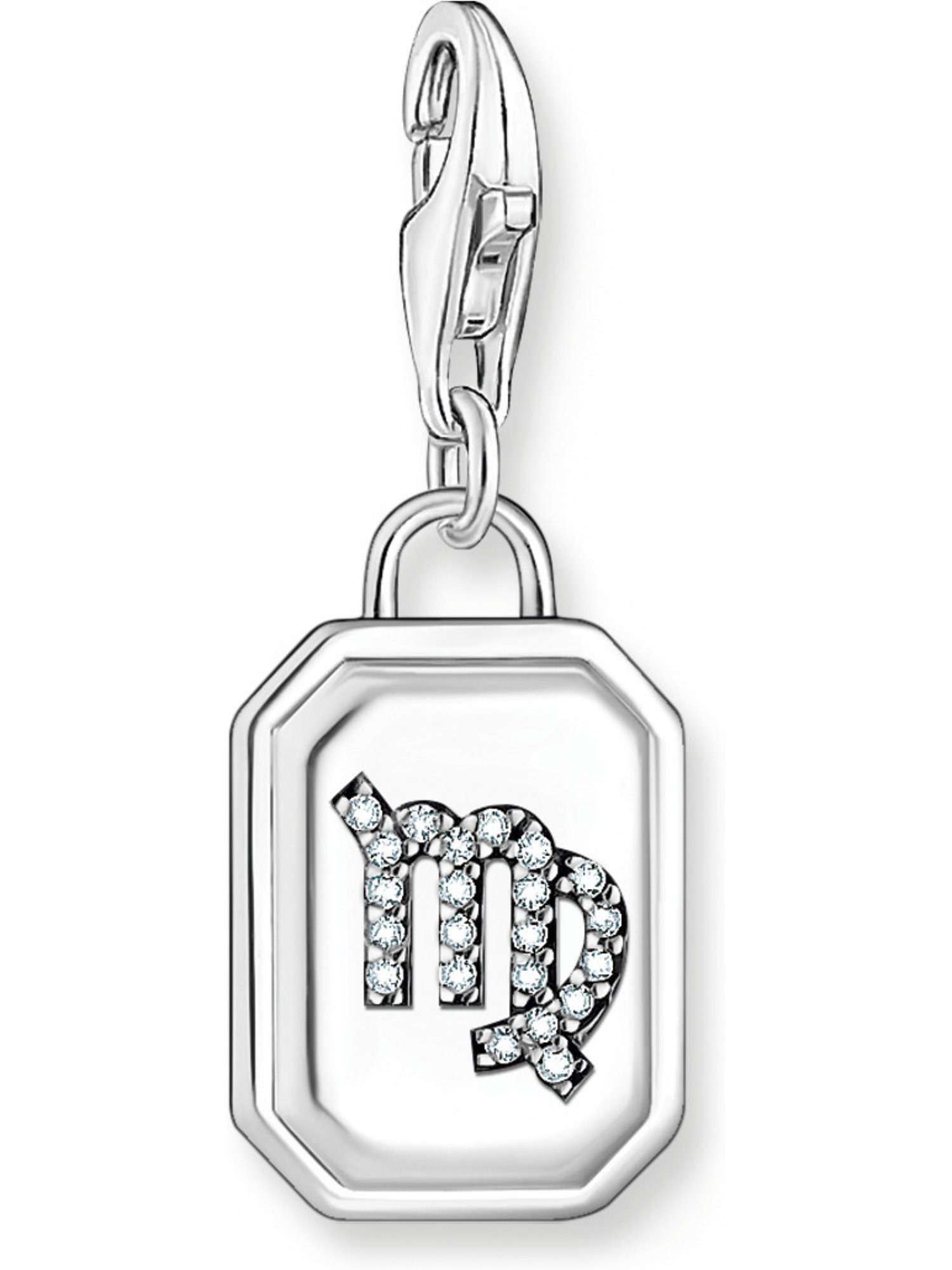 Kettenanhänger Thomas Sabo Damen-Charm 925er Silber Zirkonia