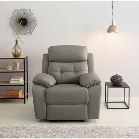 Home affaire Relaxsessel Lannilis, Sessel mit Schlaffunktion, TV-Sessel für Wohnzimmer, mit manueller und elektrischer Relaxfunktion