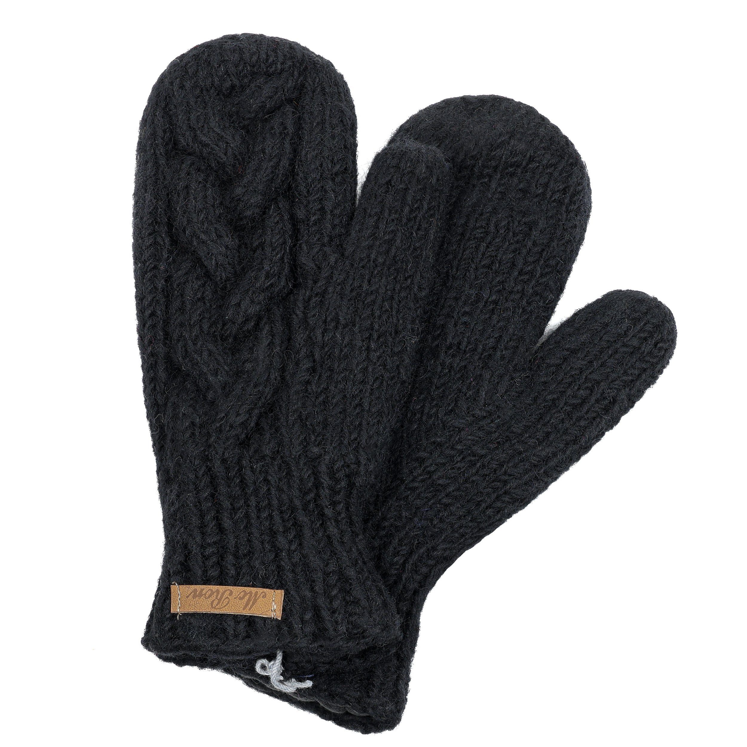 McRon Strickhandschuhe Fäustlinge Modell Clara mit Fleece gefüttert, hoher günstig online kaufen