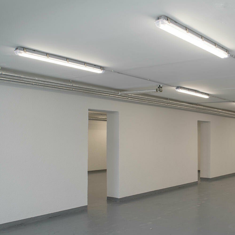 etc-shop Deckenleuchte, Leuchtmittel inklusive, Tages-Licht Hallen LED Wannen 4x Industrie Leuchten Lager