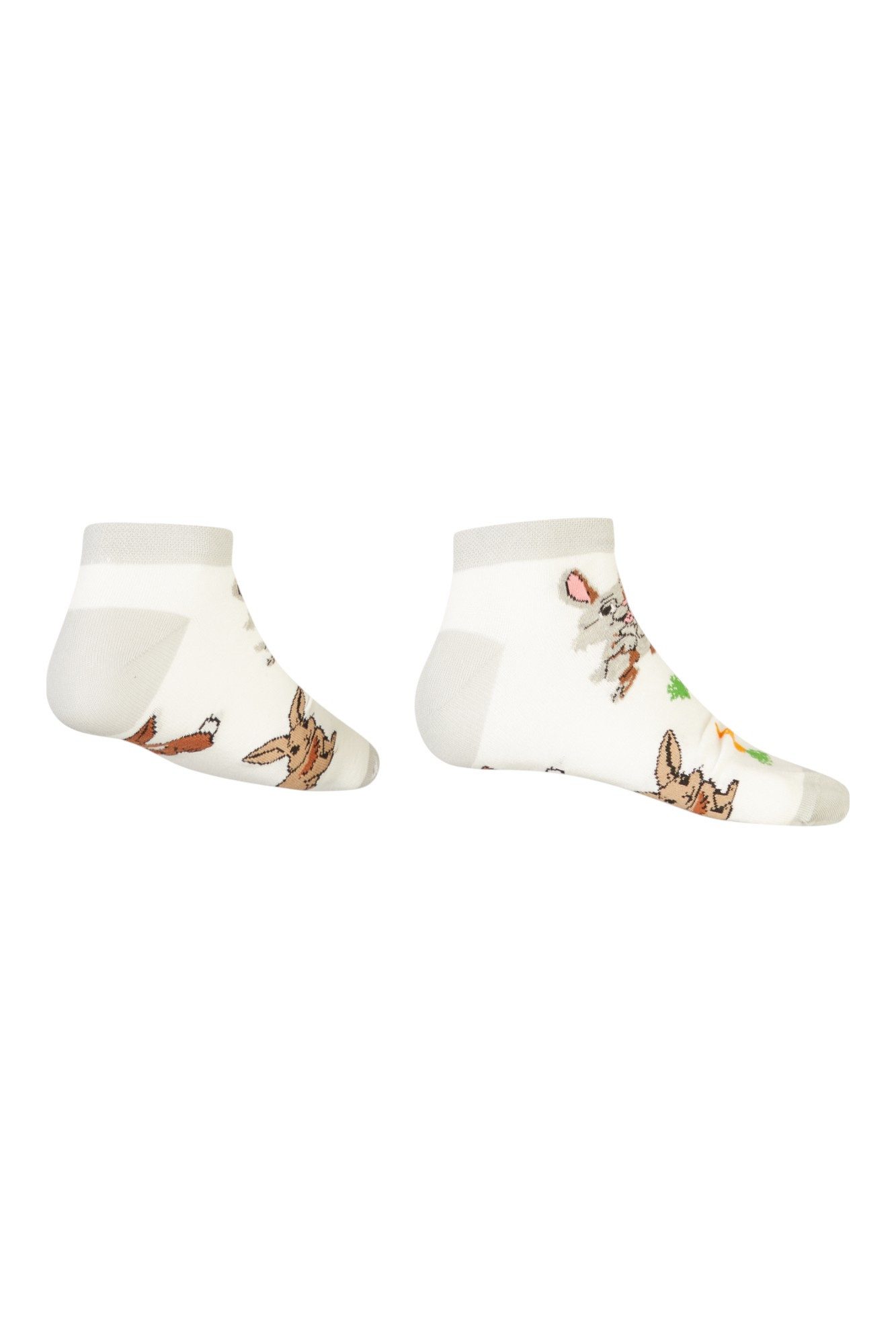 AbgeStrumpft Sneakersocken Abgestrumpft Sneaker Hase (1 Paar, 1-Paar, 1 Paar) lustiges Design