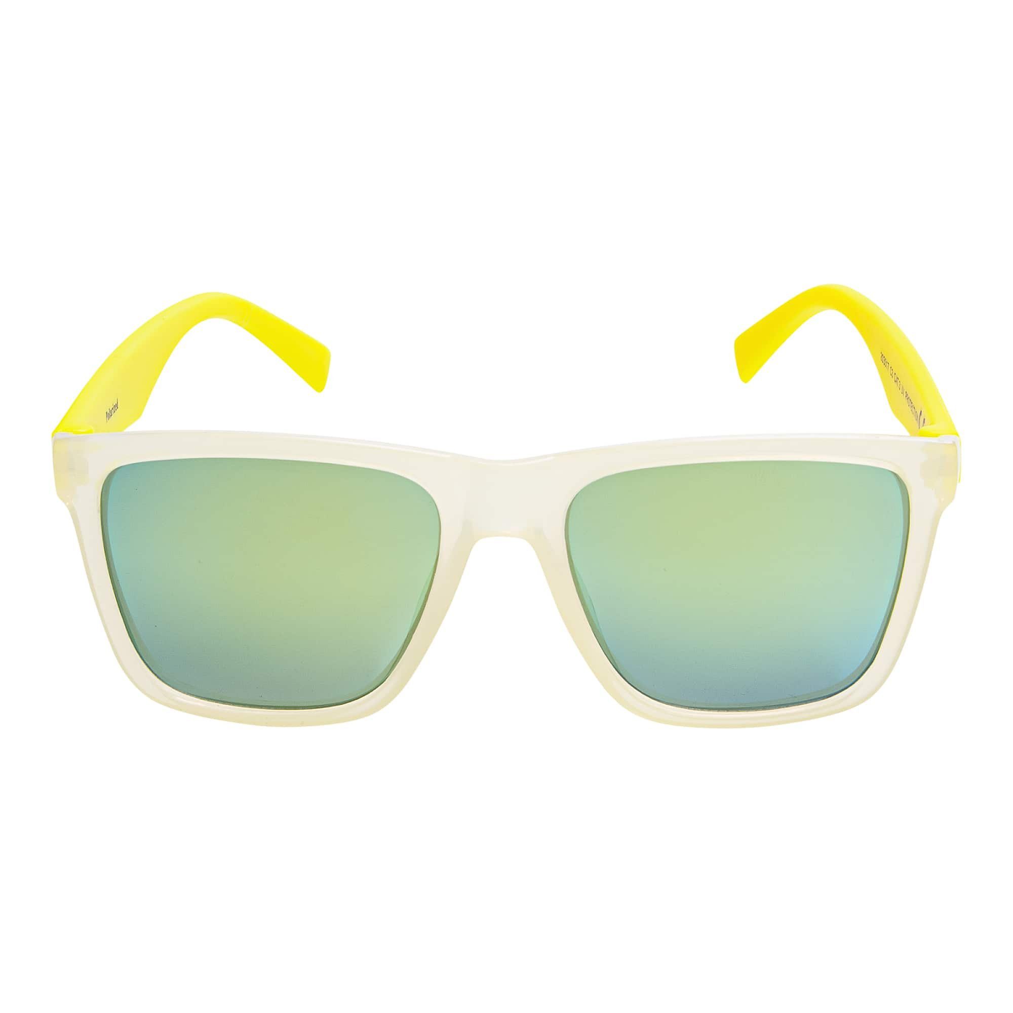 Eyewear Mädchen mit polarisierten (1-St) Kinder Linsen Sonnenbrille Gelb Designer Wayfarer BEZLIT Jungen
