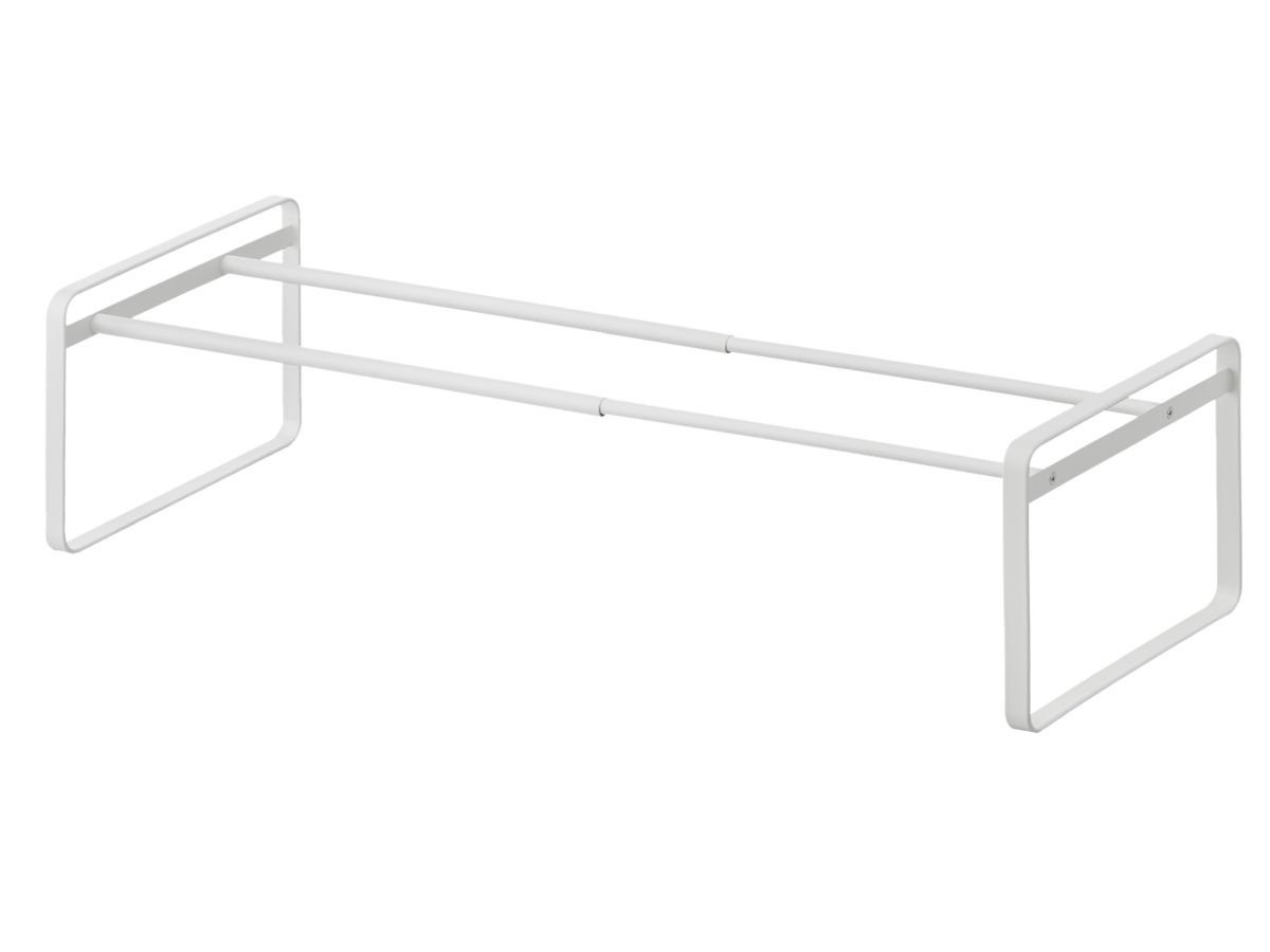 weiß von weiß bis 40 | Schuhablage, Yamazaki weiß ausziehbar Metall Frame, 70cm,erweiterbar, Schuhregal