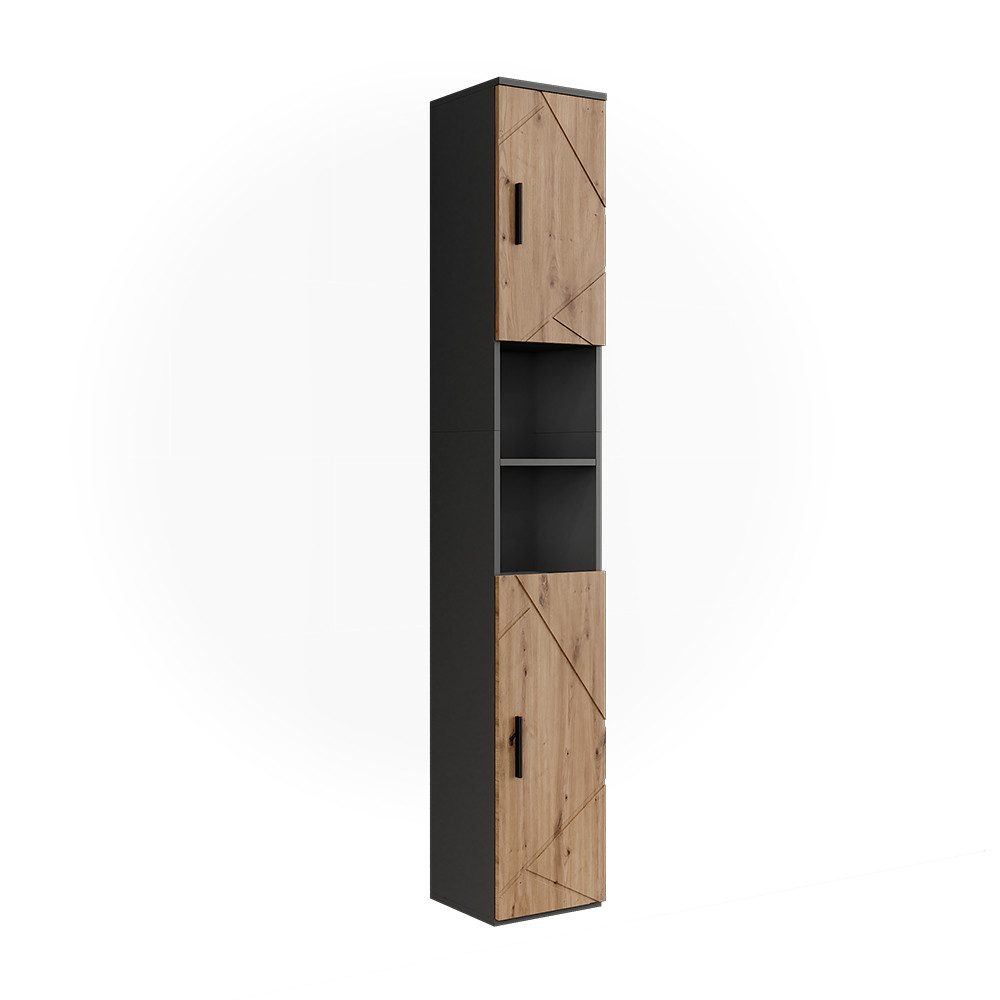 Vicco Hochschrank Irma, Anthrazit/Artisan, 30 x günstig online kaufen