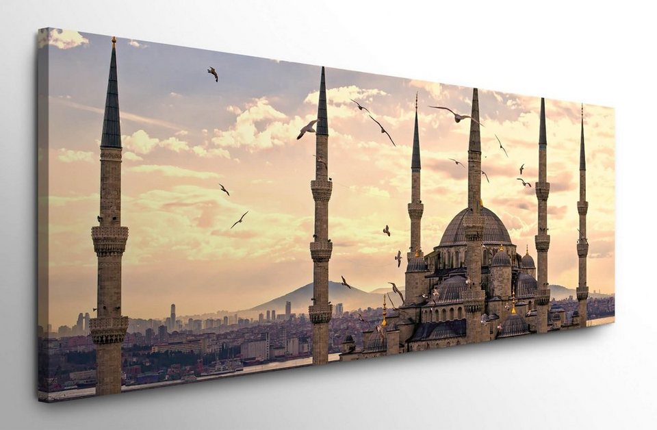 möbel-direkt.de Leinwandbild Bilder XXL Istanbul mit Vögeln Wandbild auf  Leinwand
