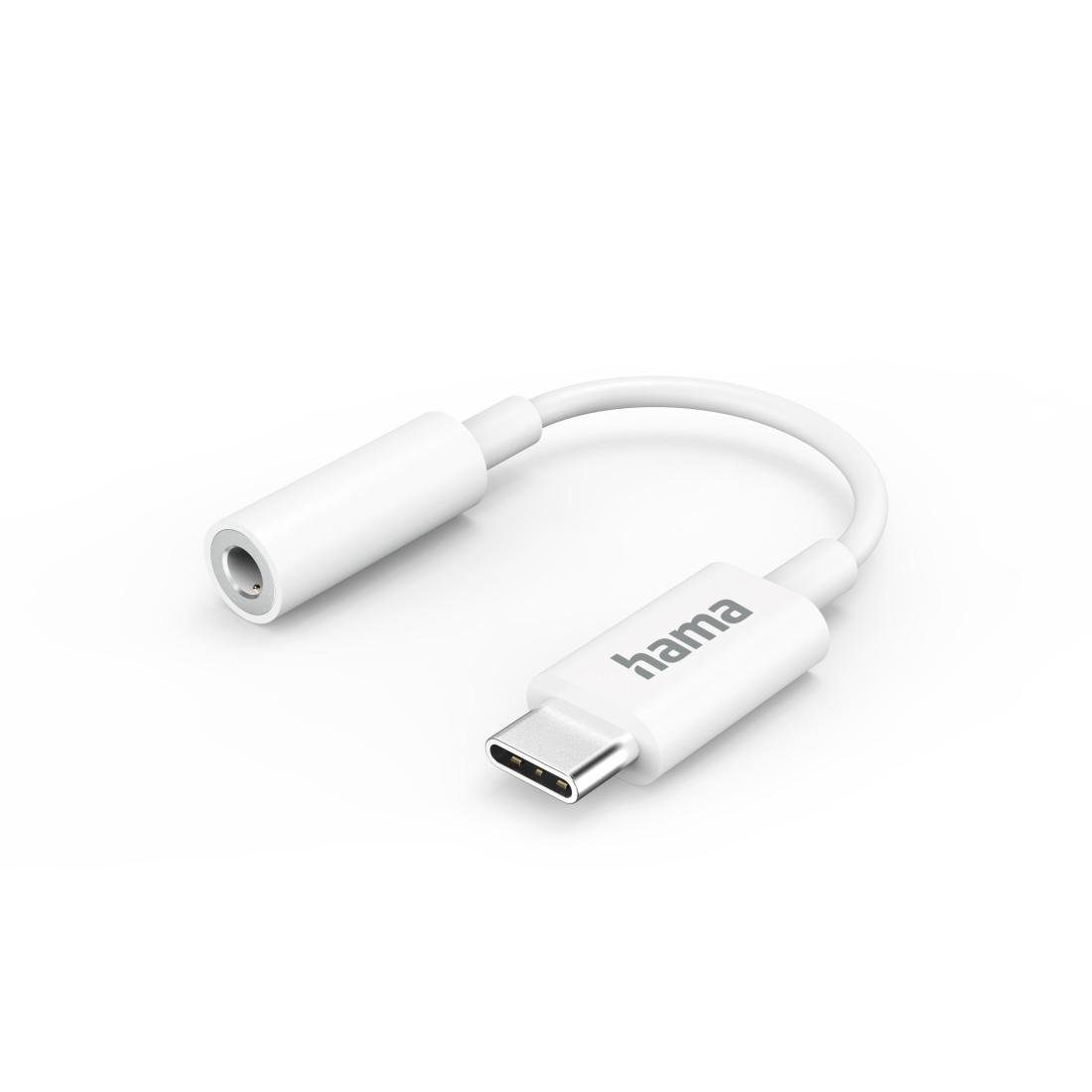 Aux Adapter USB C, 3,5 mm Klinke Buchse, Weiß Audio-Adapter