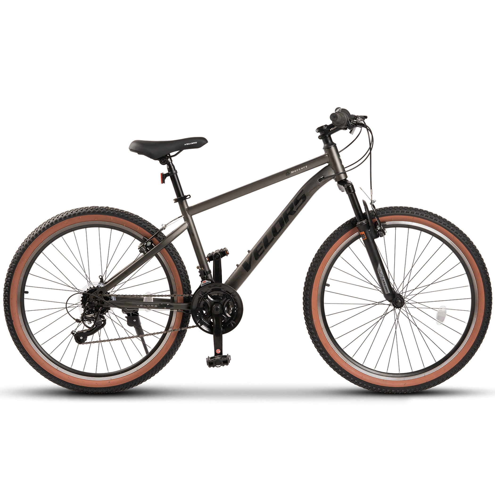 Velors Mountainbike 26 27.5 29 Zoll Fahrrad für Herren Damen, Mädchen und Jungen, 21 Gang, Kettenschaltung, (V-Bremse, Federgabel), Hochwertiger Rahmen, MTB Hardtail Fahrrad Bike, Jugendfahrrad