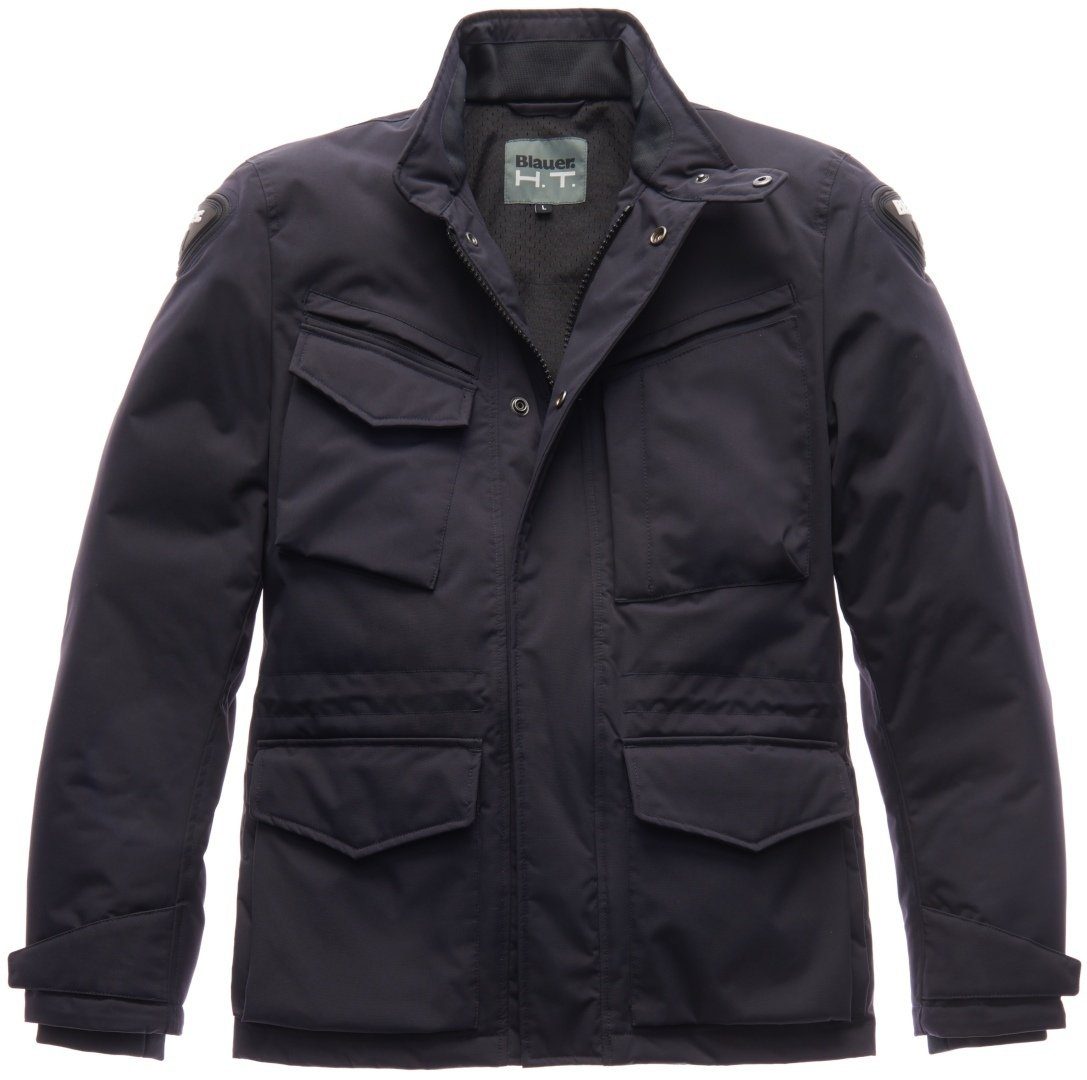 Blauer Motorradjacke Ethan Winter Motorrad Textiljacke