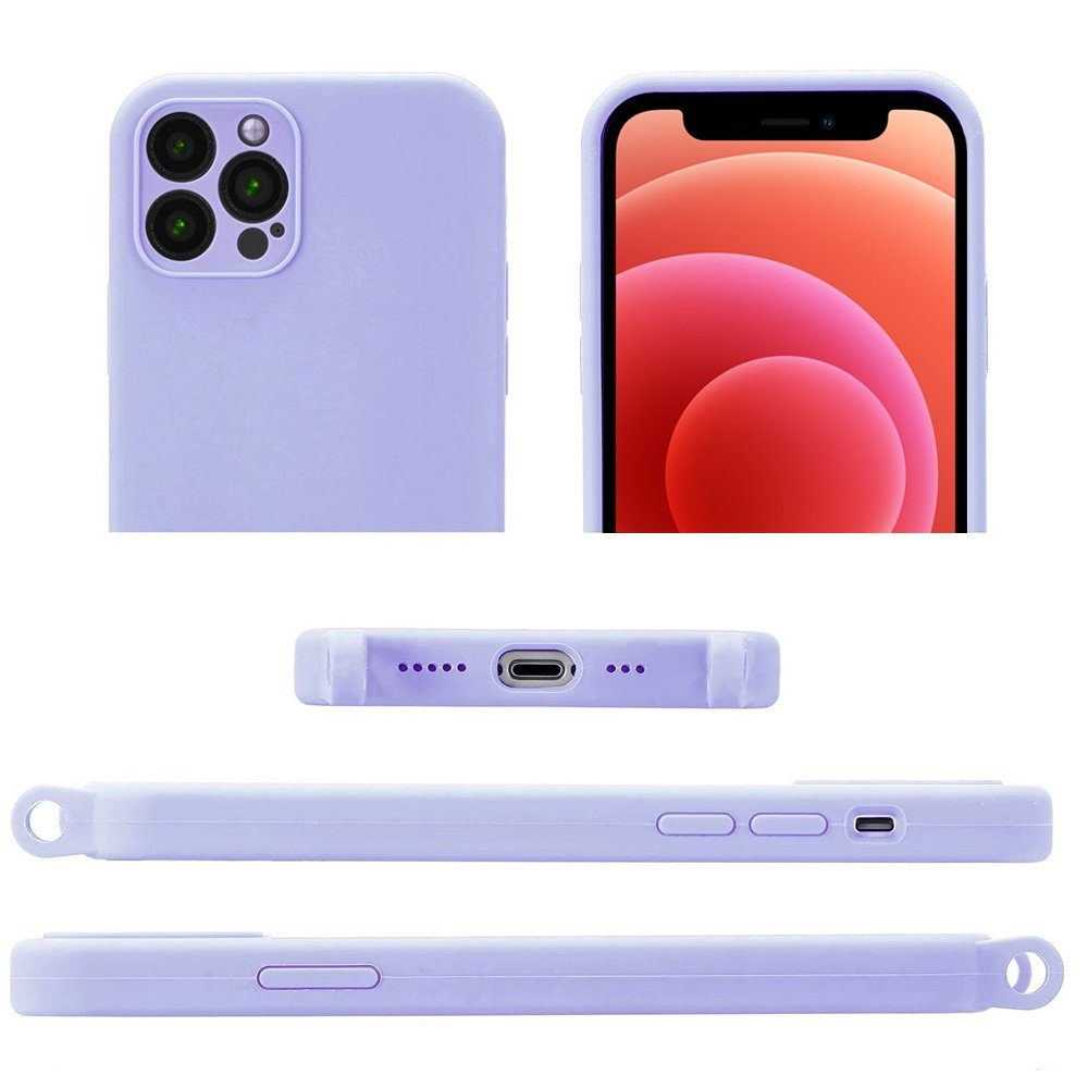 FITSU Handyhülle Handykette für Apple iPhone Hülle mit Band Handyband Case zum Umhängen, Hülle für iPhone 12 Pro, 12, 12 Mini, SE 2022, 11, XS, XR, X, 8, 7, 6