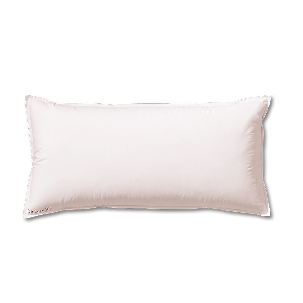 Kauffmann Gänsedaunenkopfkissen Daunenkopfkissen, Kissen de Luxe 100 Extra soft, Füllung: 100% Gänsedaunen, Bezug: 100% Baumwolle, Seitenschläfer, Rückenschläfer, Bauchschläfer, Komfortable Abstützung des Kopf- & Nackenbereichs
