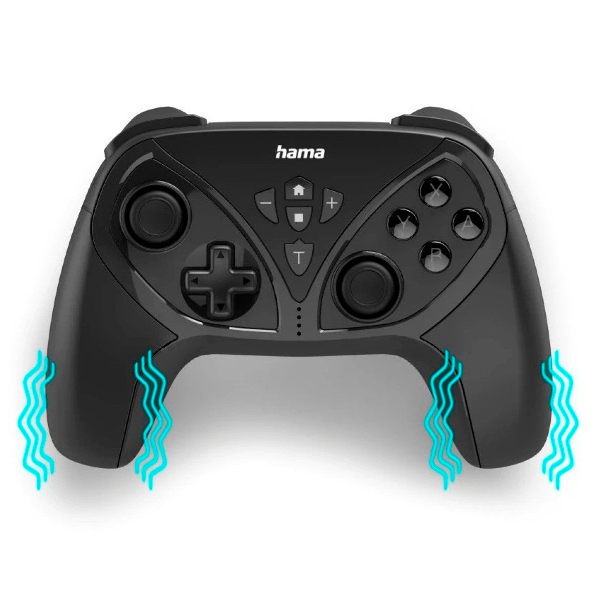 Hama Bluetooth Pro Wireless Controller Pad Kabellos Switch-Controller (Packung, passend für Nintendo Switch OLED Lite Konsole Li-Ion Akku Vibration)