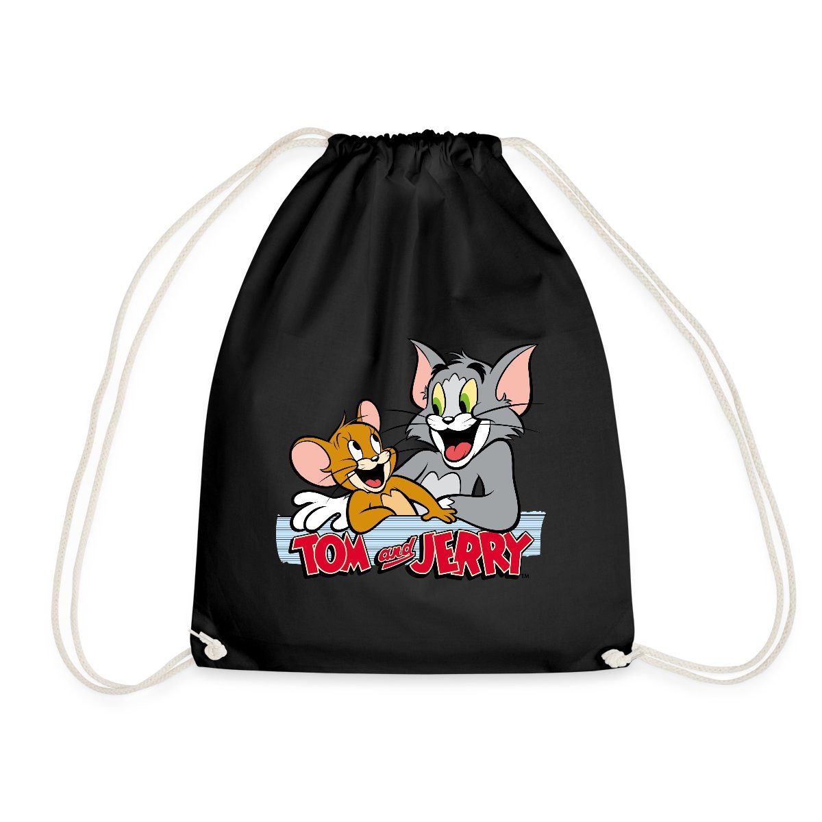 Spreadshirt Turnbeutel Tom Und Jerry Fröhliche Freunde Turnbeutel (1-tlg)