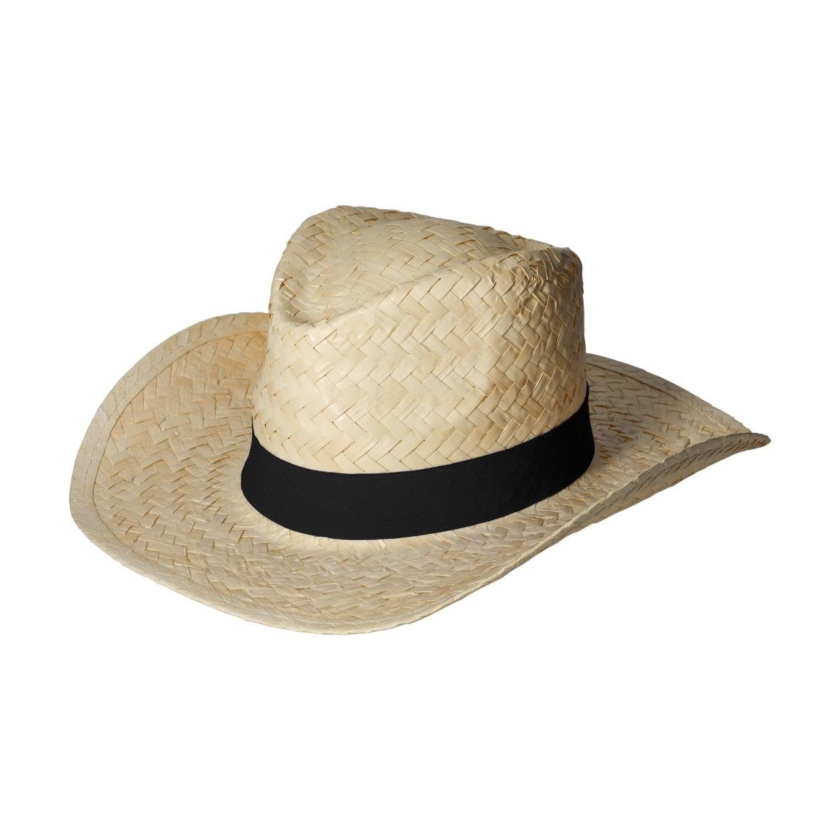 elasto Schirmmütze Strohhut 'Texas' Unisex Sonnenhut für Damen und Herren