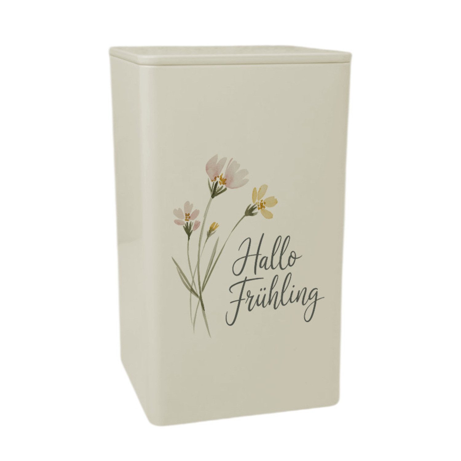 speecheese Aufbewahrungsdose Aquarellblumen Hallo Frühling Dose 900ml für Dekofans