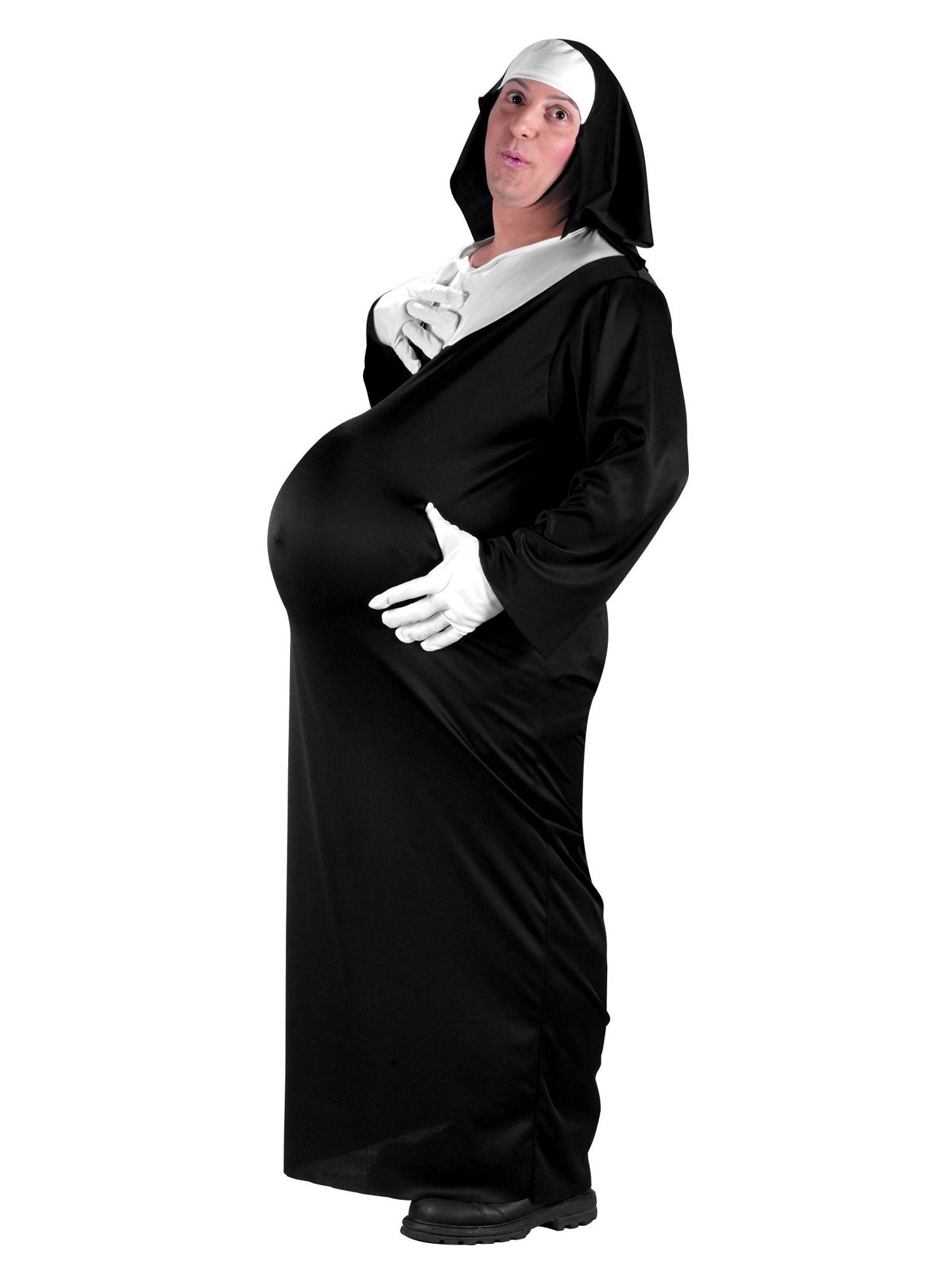 Fun World Kostüm »Schwangere Nonne Männerkostüm«, Witzige JGA Verkleidung  für Erwachsene online kaufen | OTTO