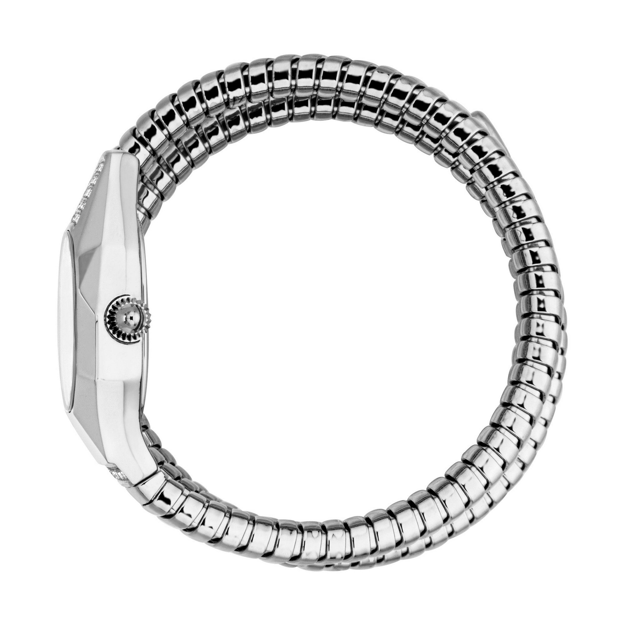 Just Cavalli Time Quarzuhr Signature Snake JC1L397M0015, Armbanduhr, Damenuhr, Edelstahlarmband, analog, Kristallsteine