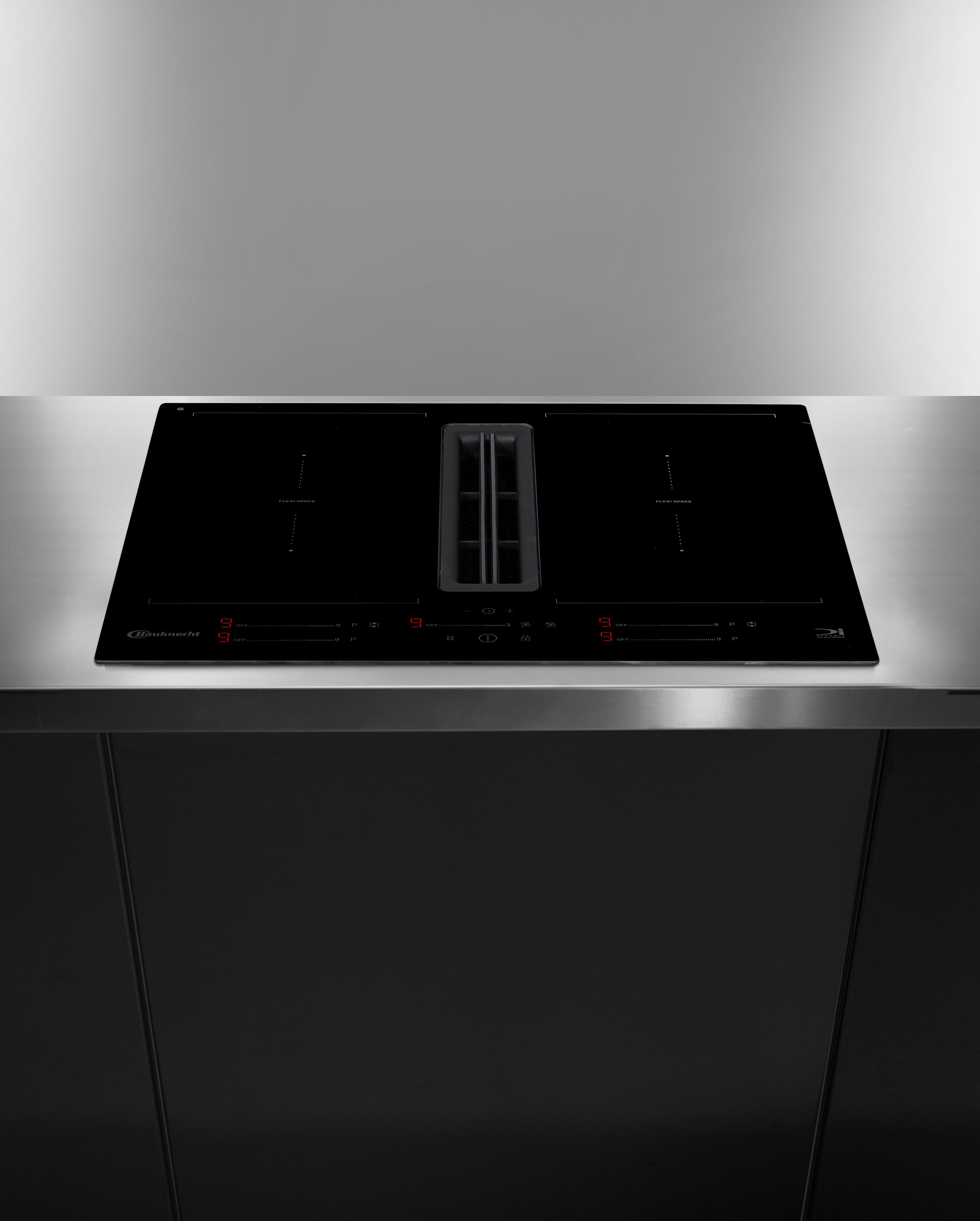 BAUKNECHT Kochfeld mit Dunstabzug BVH60FFB01, Induktionskochfeld mit Dunstabzug, FlexiSpace und Booster Funktion