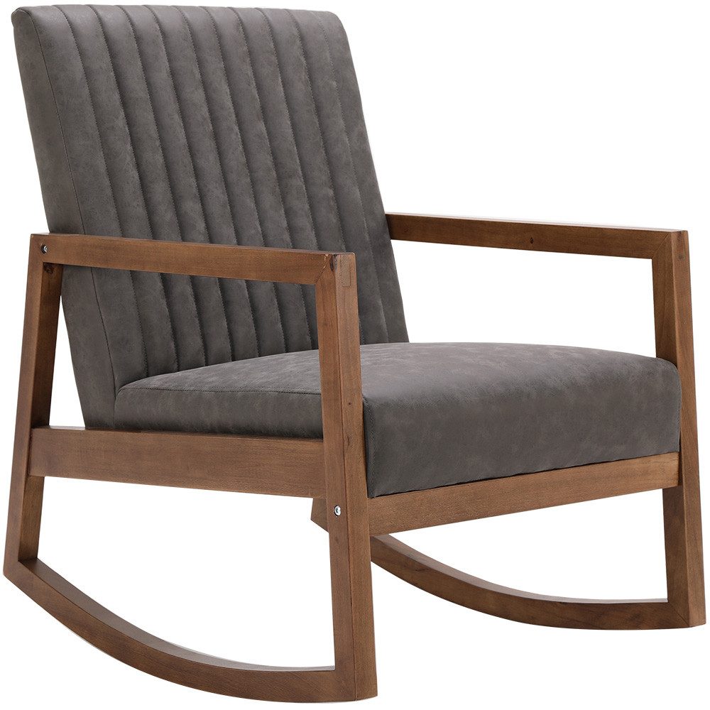 WAHSON OFFICE CHAIRS Schaukelstuhl Lederbezug Schaukelstuhl günstig online kaufen