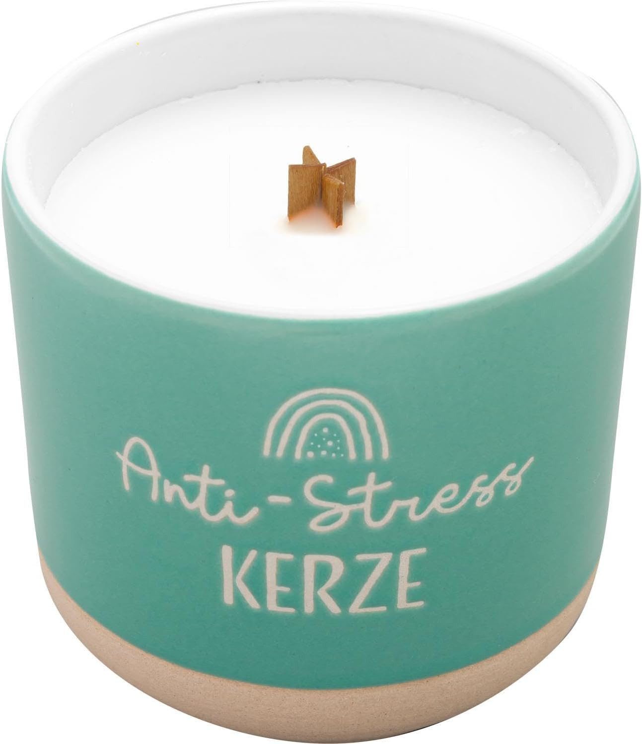 Sheepworld Duftkerze Kerze Duftkerze Vanille Steinzeug-Becher Geschenk GRUSS & CO Stress