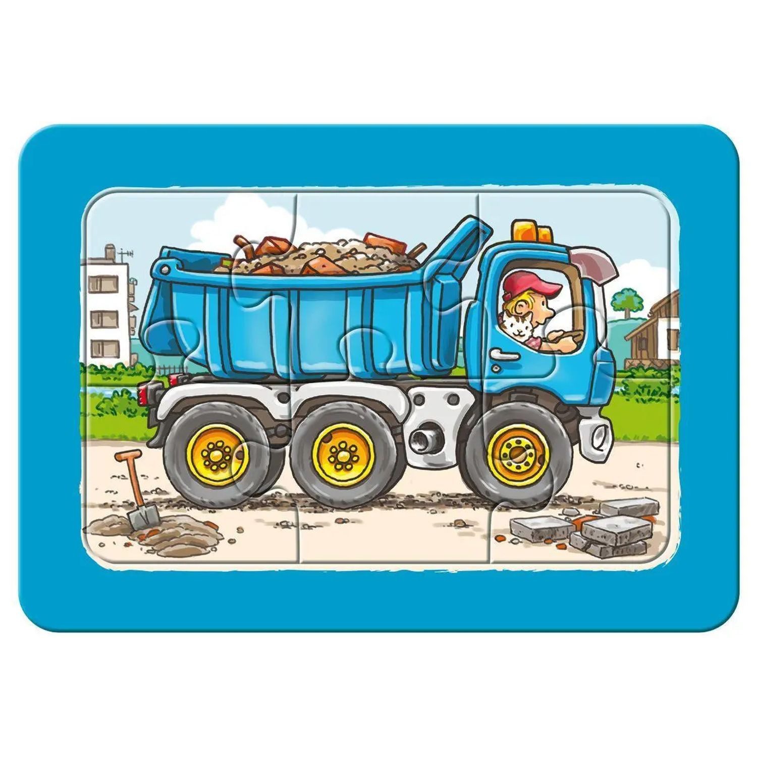Ravensburger Puzzle Bagger, Traktor und Kipplader. My first puzzle - Rahmenpuzzle 3 x 6..., 19 Puzzleteile