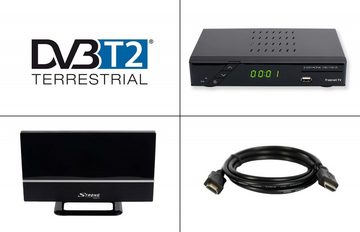 Sky Vision SET-ONE EasyOne 740 HD DVB-T2 Receiver inkl. 3 DVB-T2 HD Receiver
