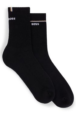 BOSS Socken 2P QS Iconic CC W (Packung, 2-Paar, 2er) mit BOSS-Logoschriftzug