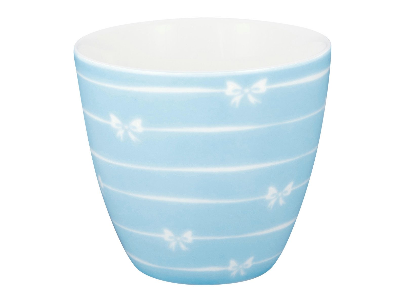 Greengate Becher Dolobella Latte Cup pale blue 0,35l, Porzellan
