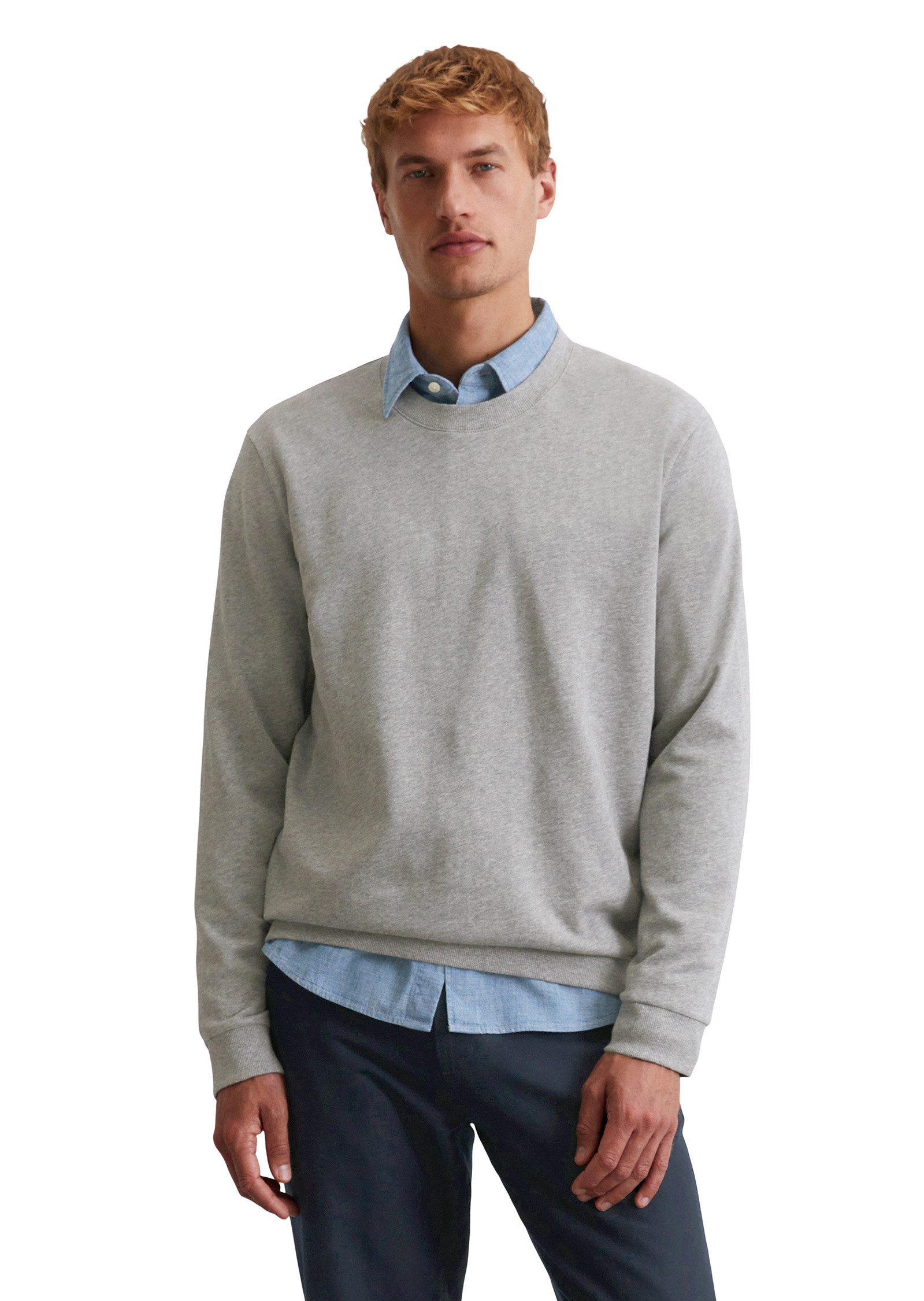 Marc OPolo Sweatshirt, Basic, mit Rippbündchen, regular, leichter Sommer-Sw günstig online kaufen