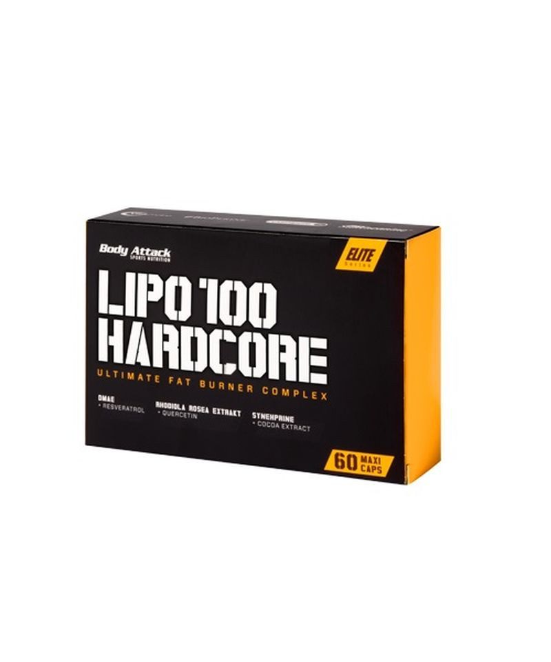 Body Attack LIPO 100-HARDCORE - 60 Caps Kapseln, 100 g, Kapseln