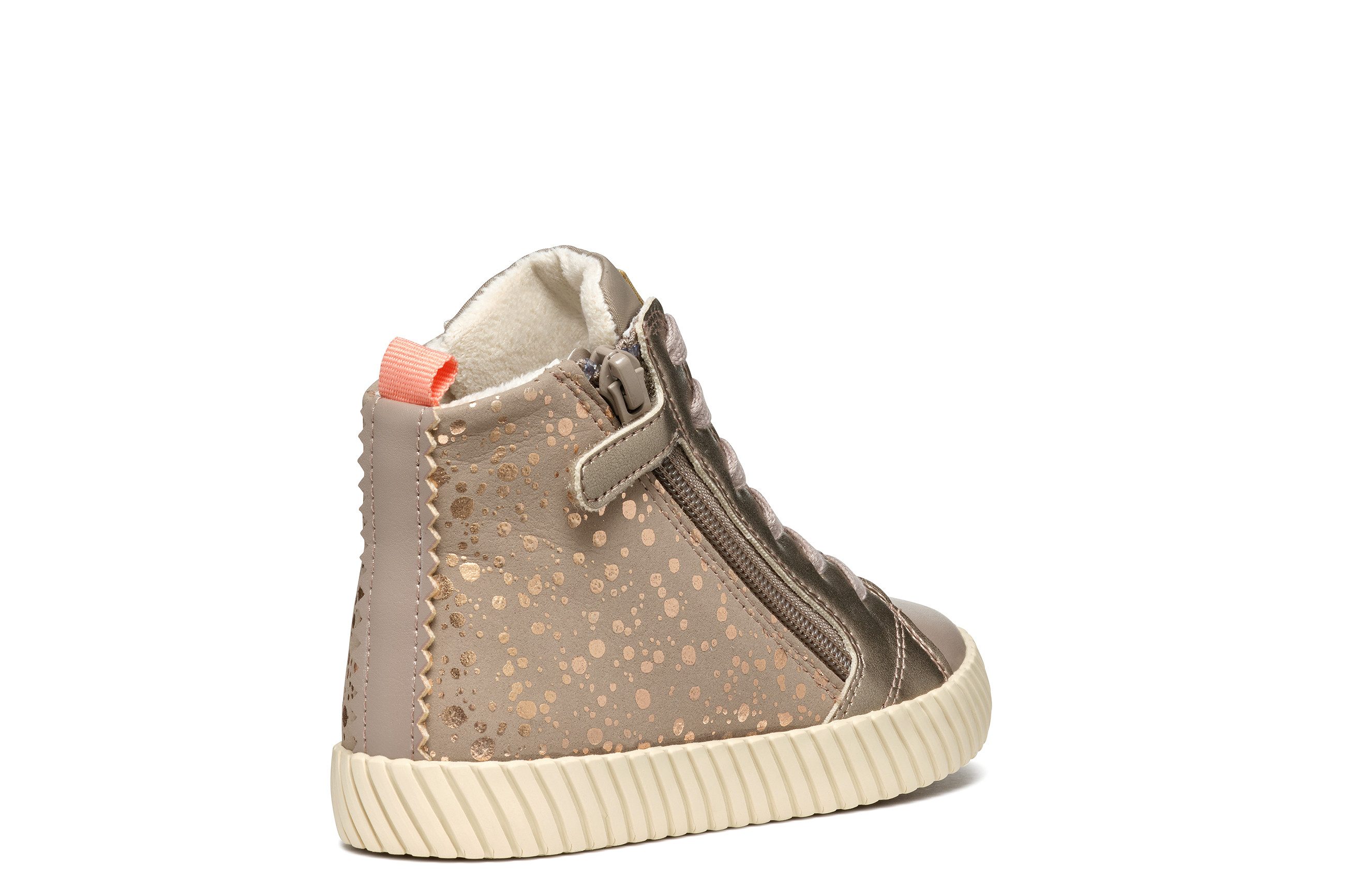 Geox J MIRROLESS GIRL Sneaker Schnürboots mit Warmfutter, Größenschablone zum Download