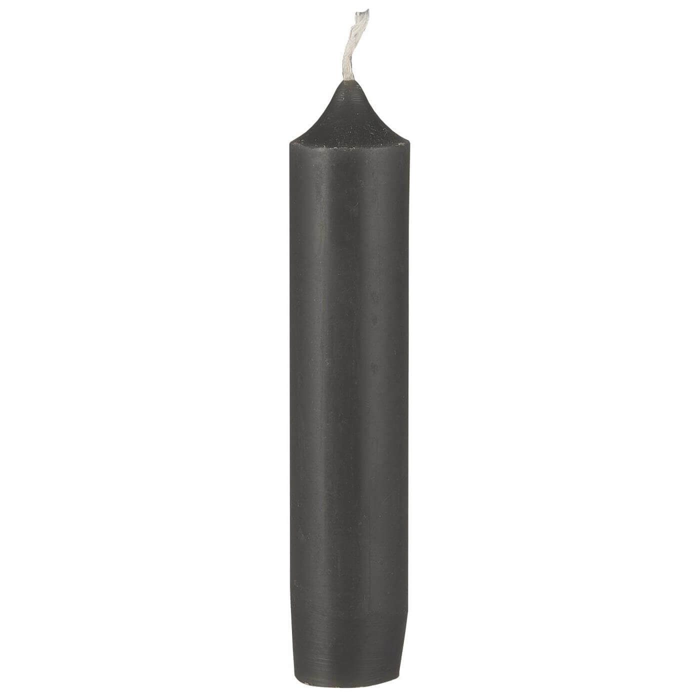 Tafelkerze IB Laursen Stabkerze DUNKEL GRAU Leuchter Spitz Tafel 11cm Weihnachten