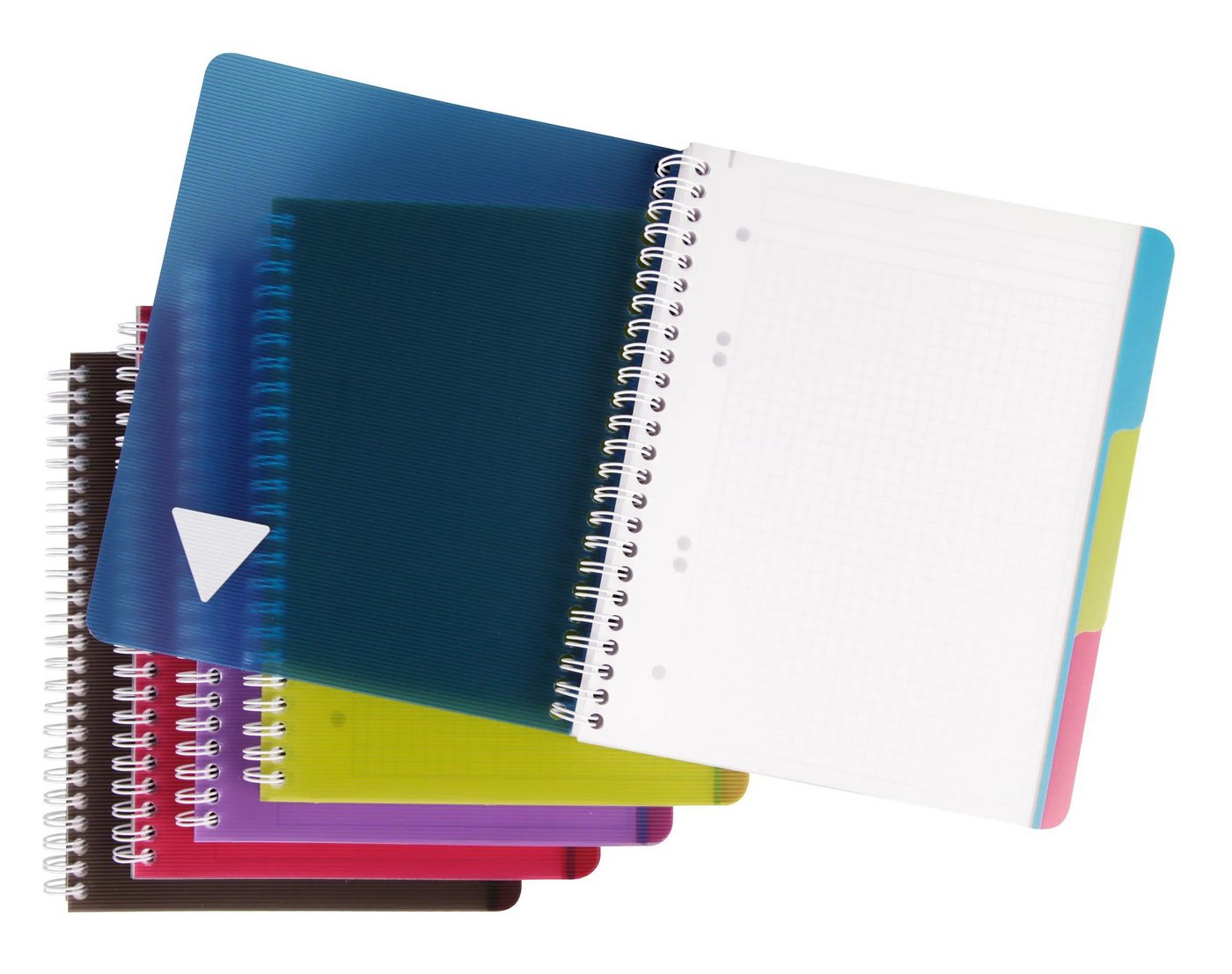 Thumbnail - CLAIREFONTAINE Notizbuch 5x Buch & Deckel 16x21cm 90 Blatt kariert sortiert 329755C, Linicolor, Age Bag und Europa
