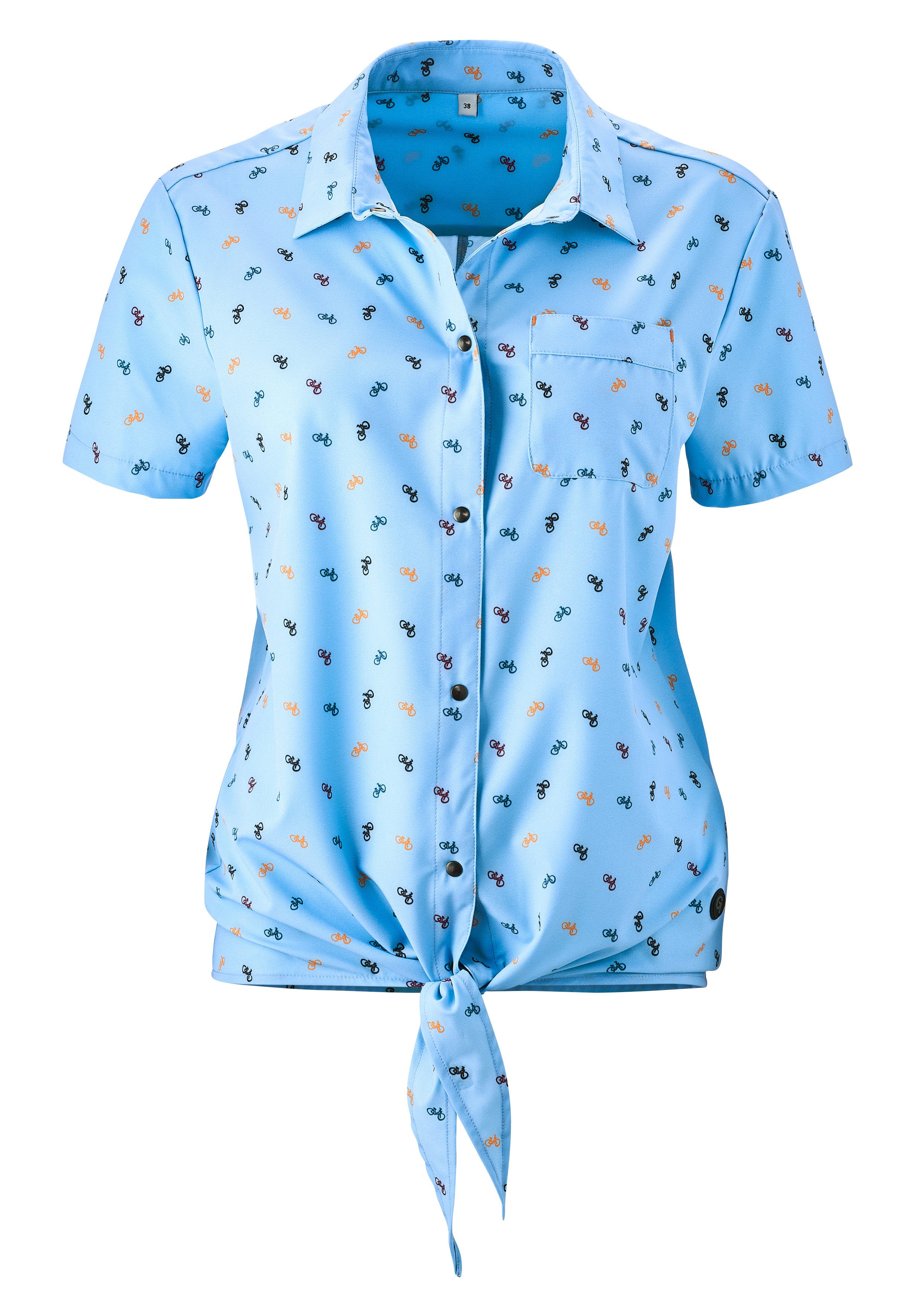 Gonso Radtrikot MOLVENO 0 Weitenregulierbarer Saum durch modisches Binde-Element